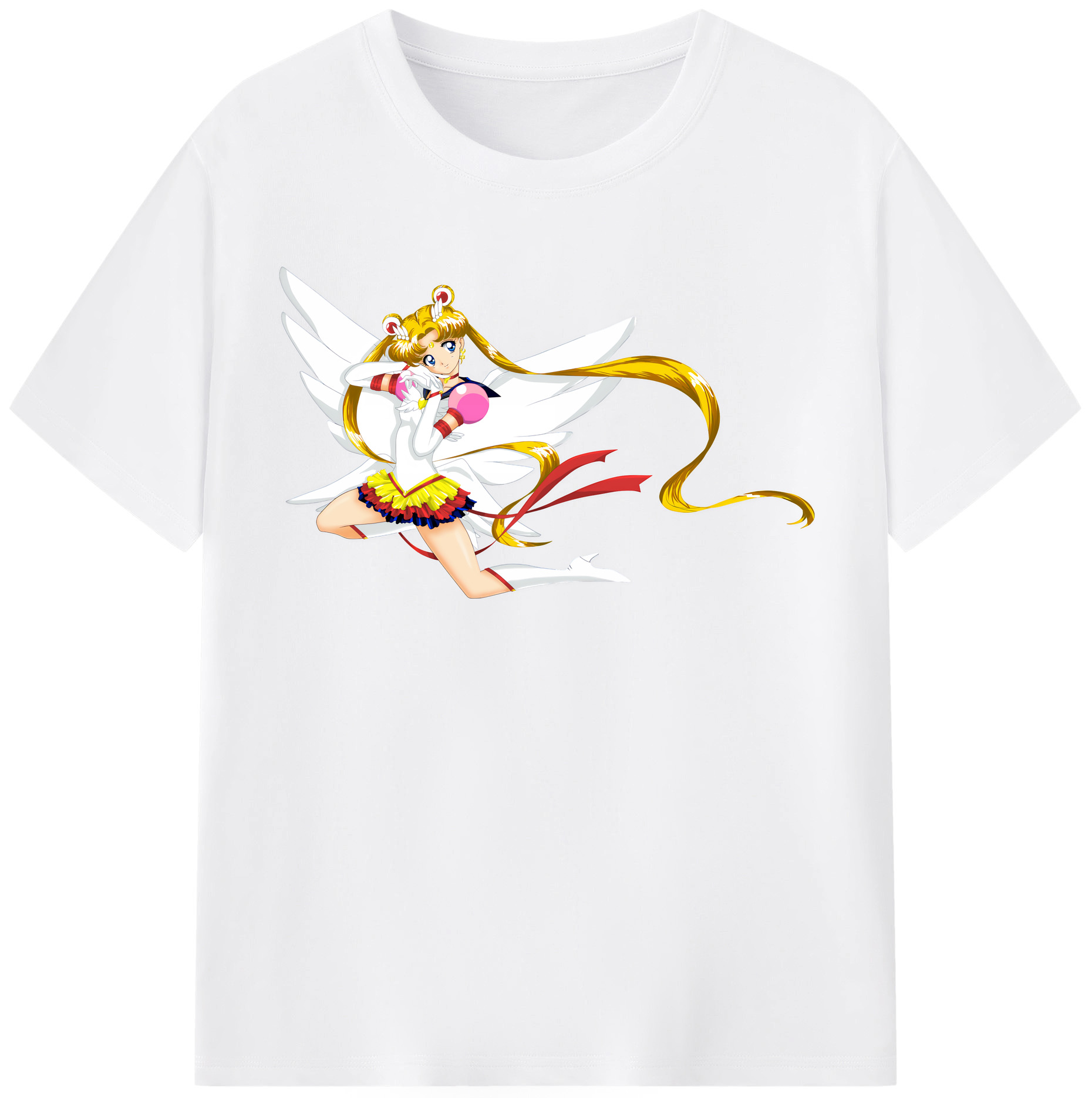 （画像用） 美少女戦士セーラームーン 月野 うさぎ つきの うさぎ Sailor Moon Tsukino Usagi 綿100％半袖Tシャツ（フロントプリント）