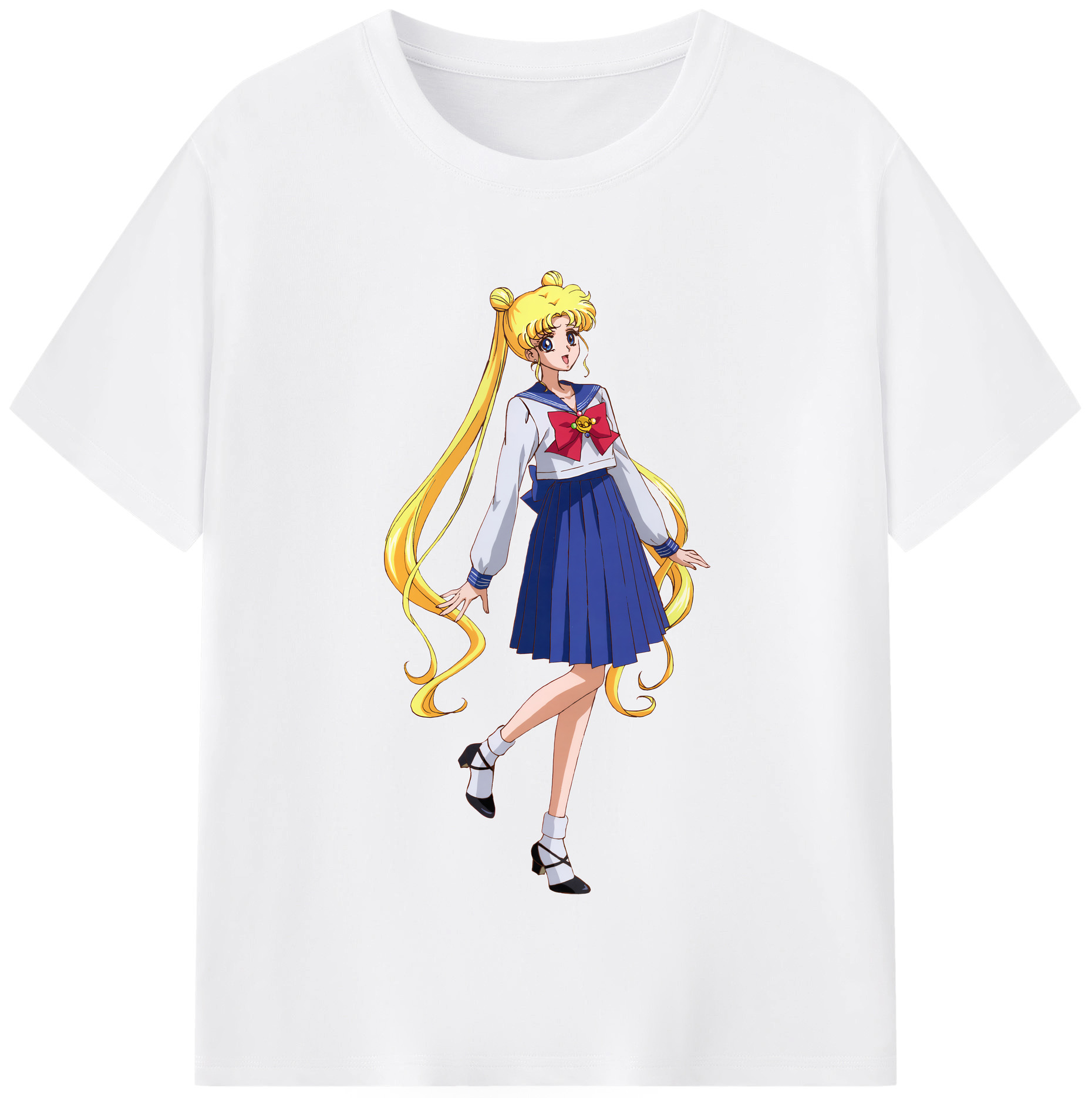 （画像用） 美少女戦士セーラームーン 愛野 美奈子 あいの みなこ Sailor Moon Aino Minako 綿100％半袖Tシャツ（フロントプリント）