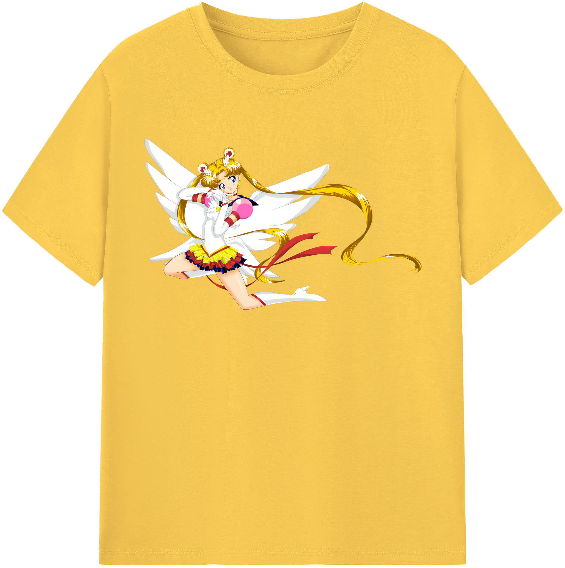 （画像用） 美少女戦士セーラームーン 月野 うさぎ つきの うさぎ Sailor Moon Tsukino Usagi 綿100％半袖Tシャツ（フロントプリント）