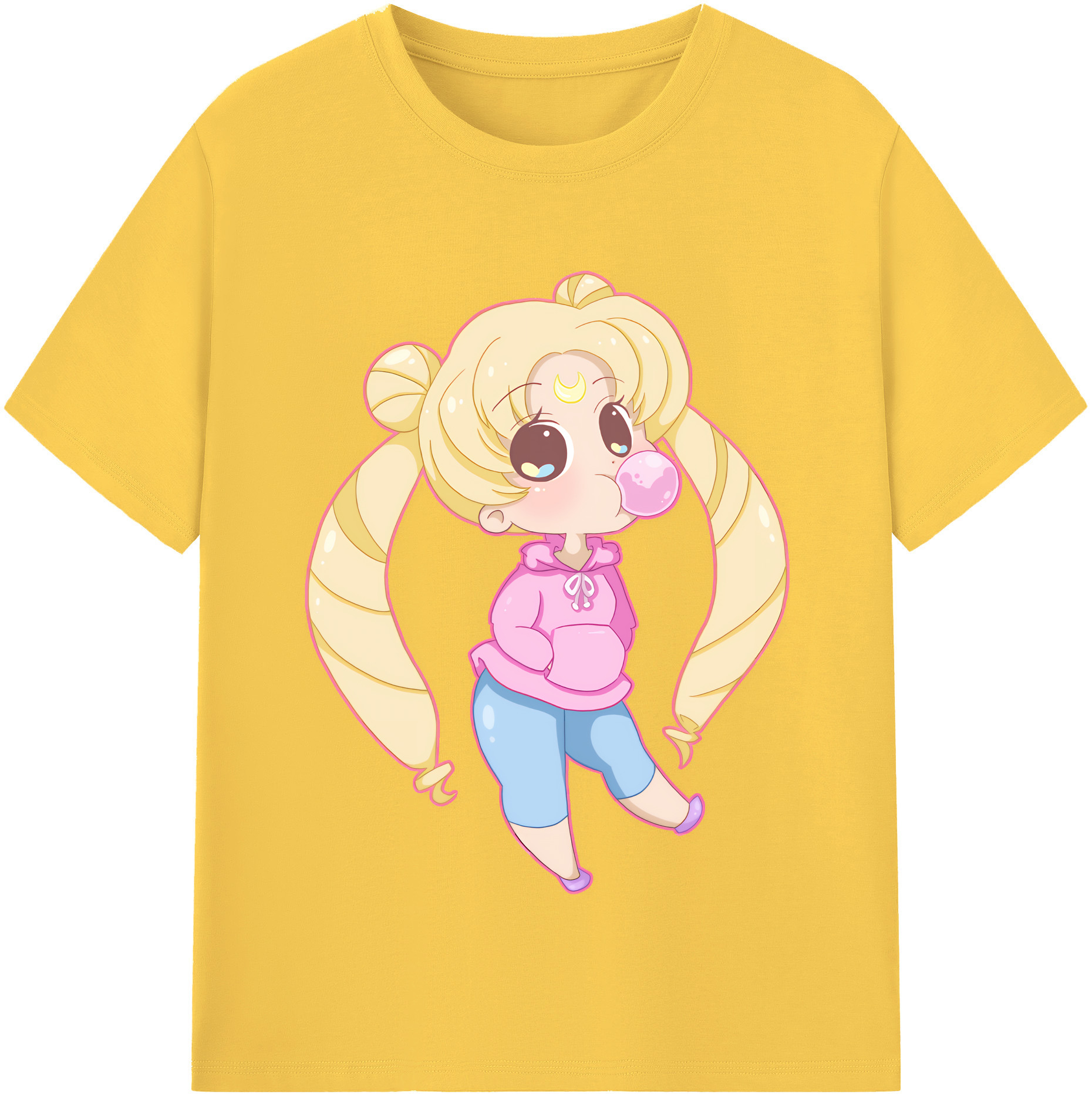 （画像用） 美少女戦士セーラームーン 愛野 美奈子 あいの みなこ Sailor Moon Aino Minako 綿100％半袖Tシャツ（フロントプリント）