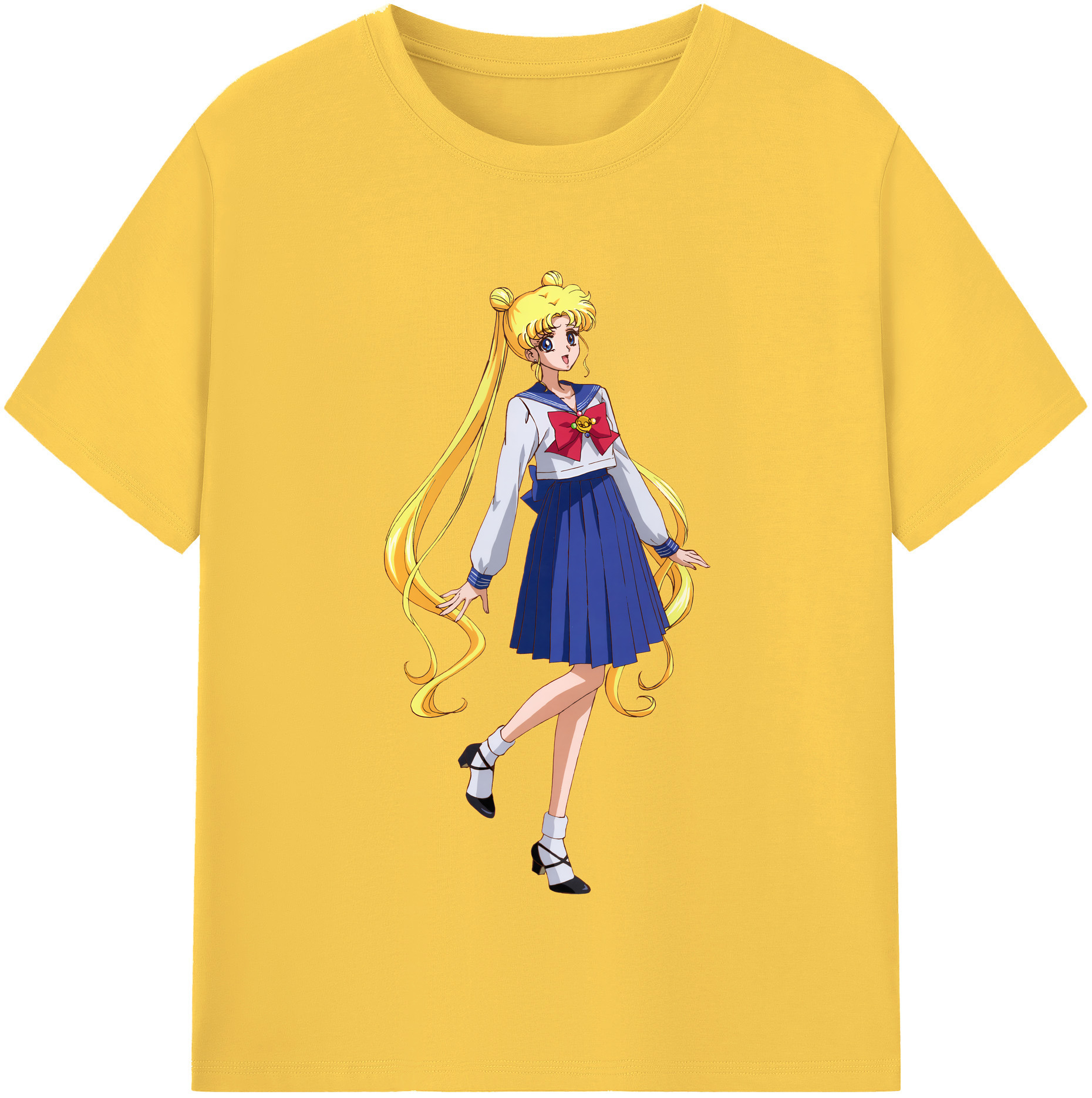 （画像用） 美少女戦士セーラームーン 愛野 美奈子 あいの みなこ Sailor Moon Aino Minako 綿100％半袖Tシャツ（フロントプリント）
