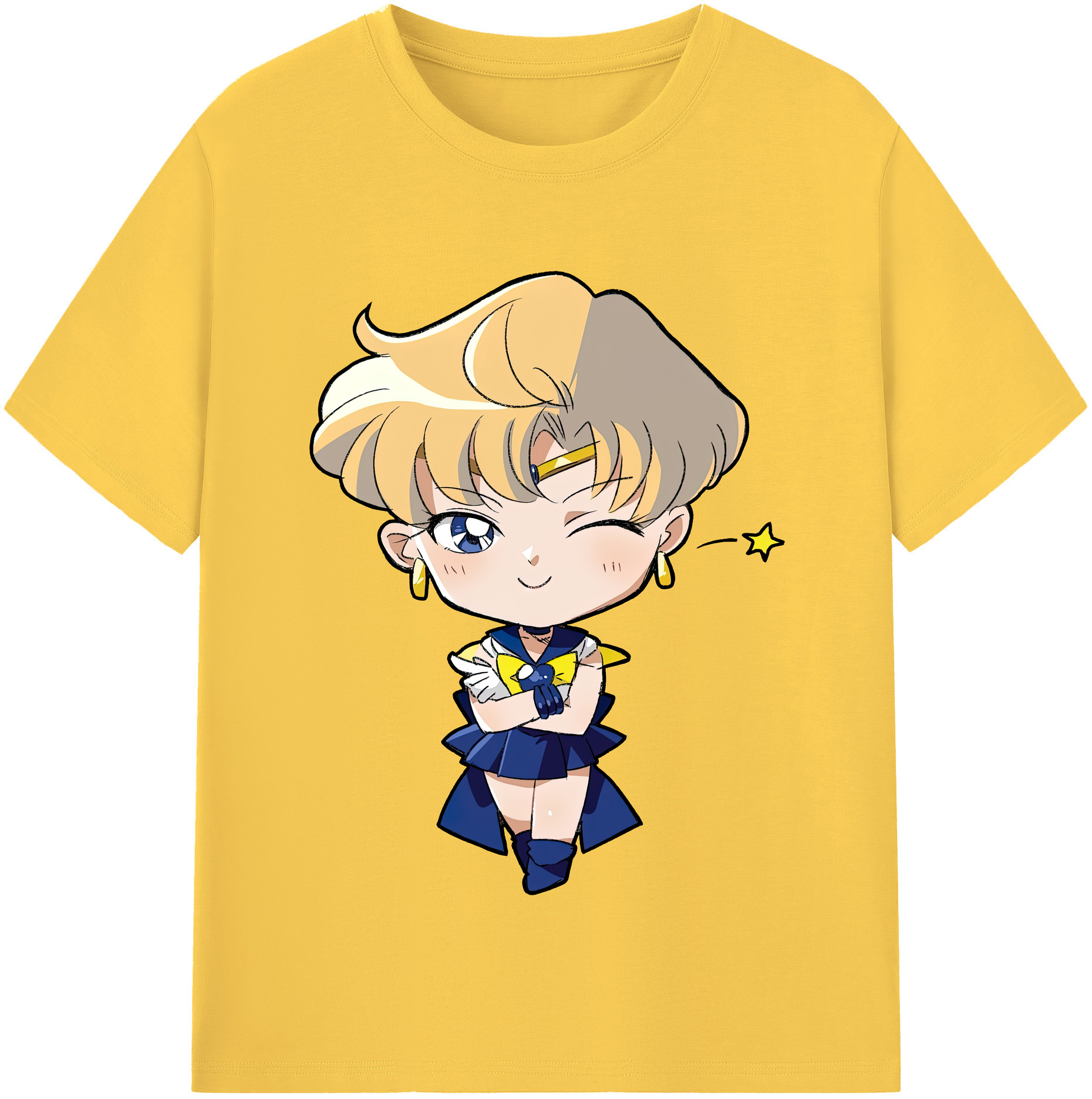（画像用） 美少女戦士セーラームーン 天王はるか Sailor Moon Tenoh Haruka 綿100％半袖Tシャツ（フロントプリント）