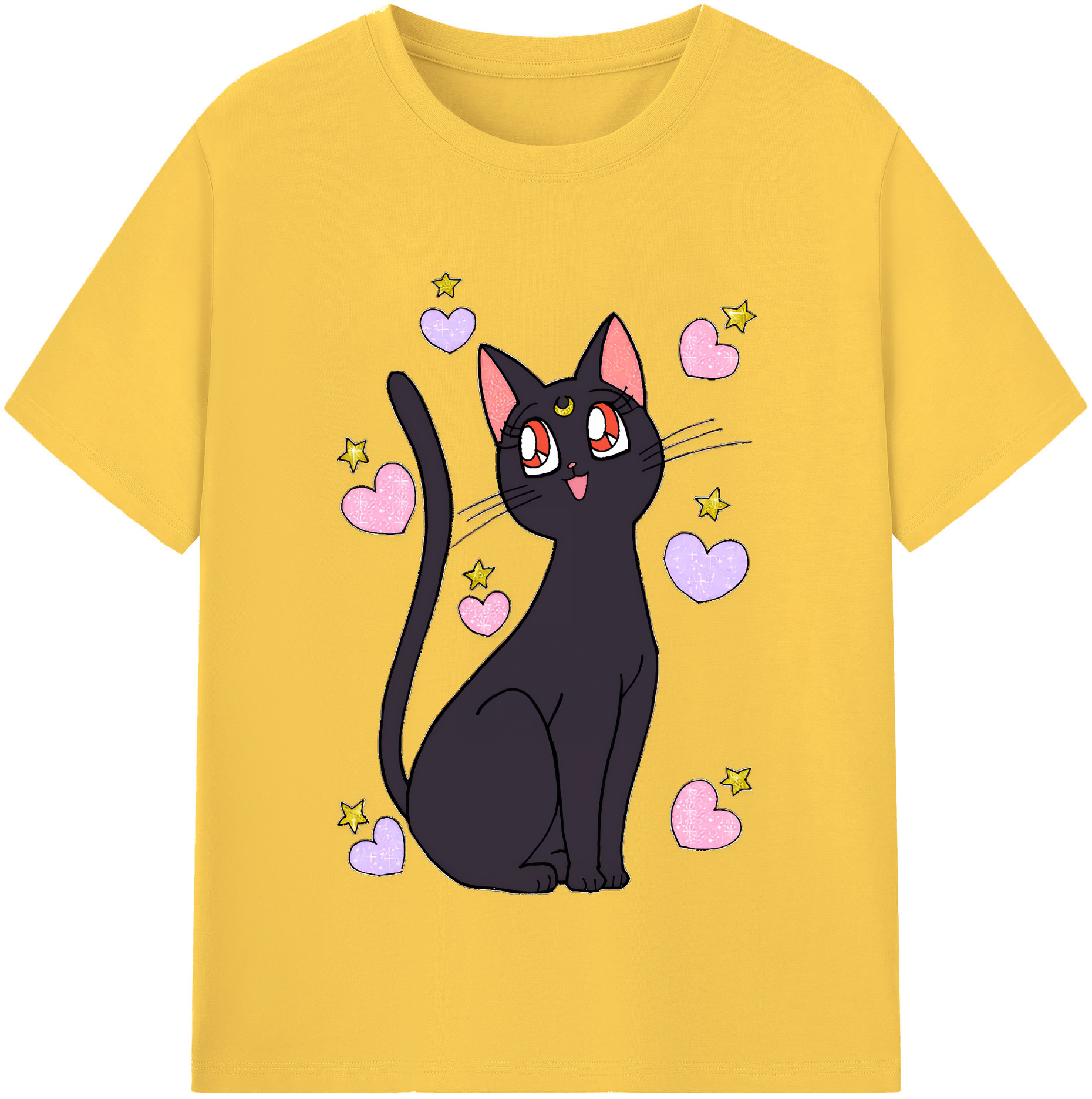（画像用） 美少女戦士セーラームーン Sailor Moon 綿100％半袖Tシャツ（フロントプリント）