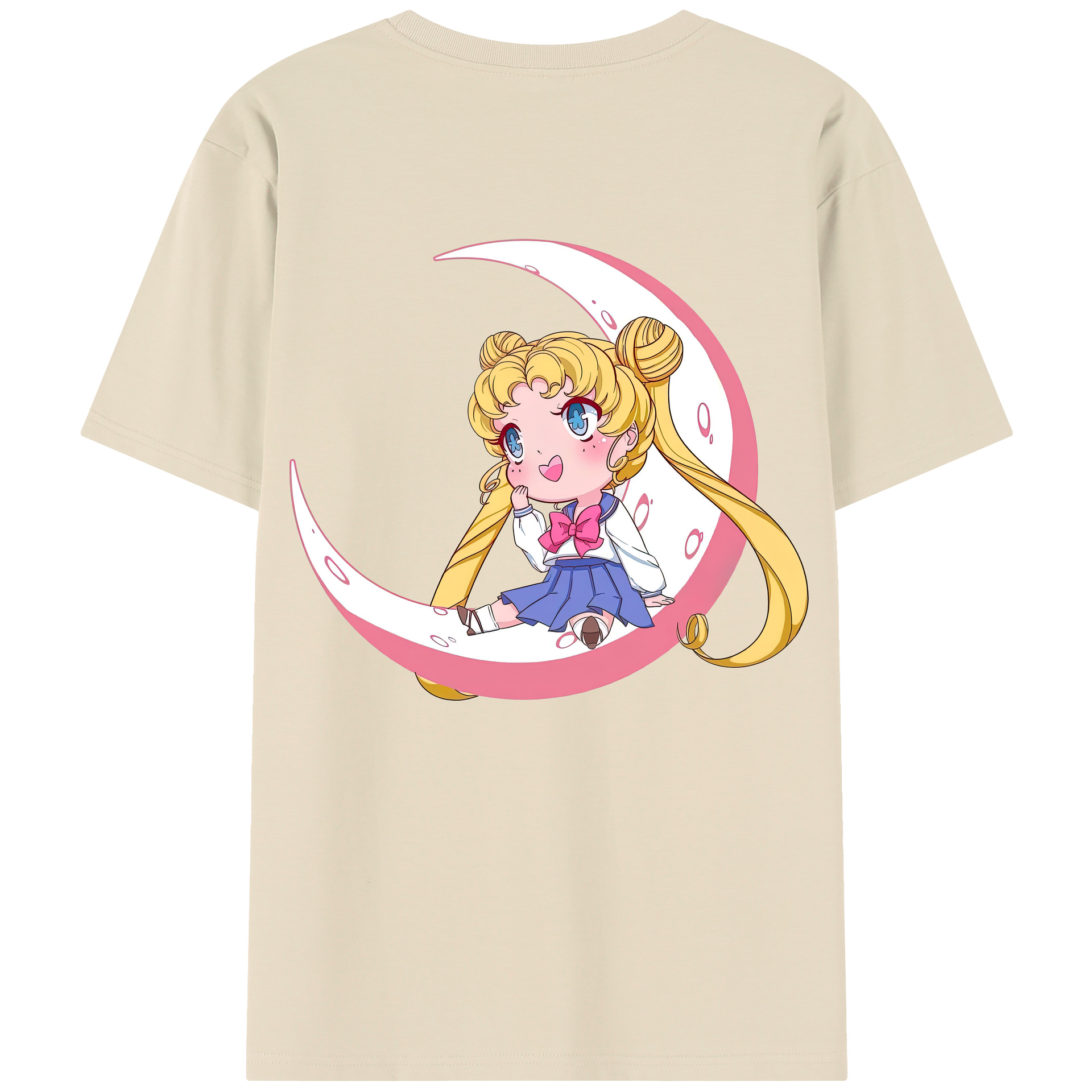 （画像用） 美少女戦士セーラームーン 愛野 美奈子 あいの みなこ Sailor Moon Aino Minako 綿100％半袖Tシャツ（背面プリント）