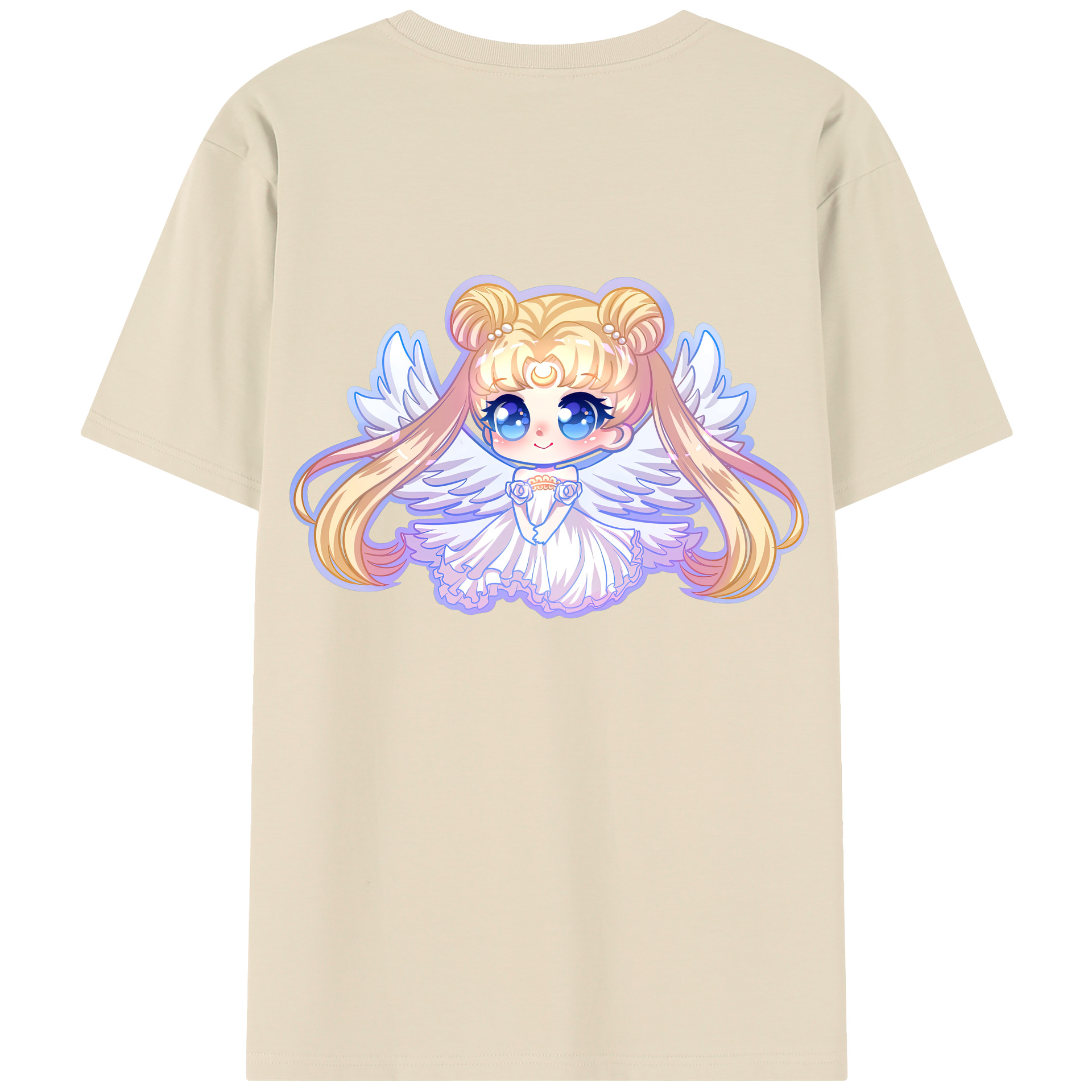 （画像用） 美少女戦士セーラームーン 愛野 美奈子 あいの みなこ Sailor Moon Aino Minako 綿100％半袖Tシャツ（背面プリント）