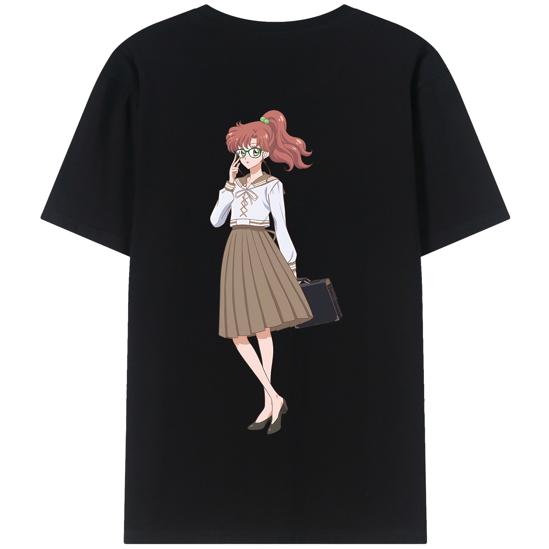 （画像用） 美少女戦士セーラームーン 木野 まこと きの まこと Sailor Moon Kino Makoto （セーラージュピター；Sailor Jupiter） 綿100％半袖Tシャツ（背面プリント）