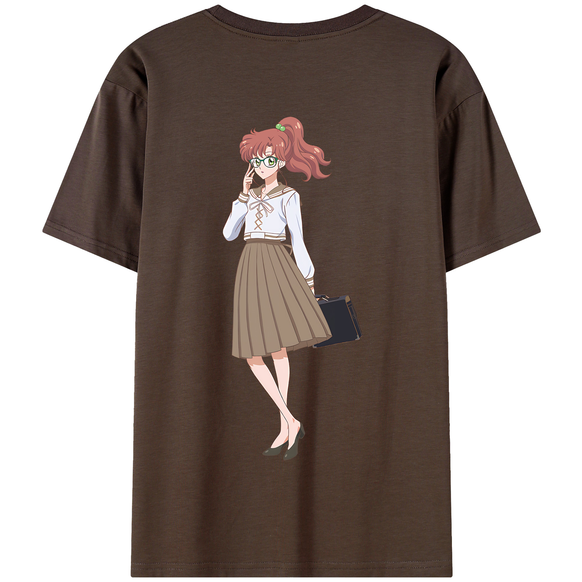 （画像用） 美少女戦士セーラームーン 木野 まこと きの まこと Sailor Moon Kino Makoto （セーラージュピター；Sailor Jupiter） 綿100％半袖Tシャツ（背面プリント）