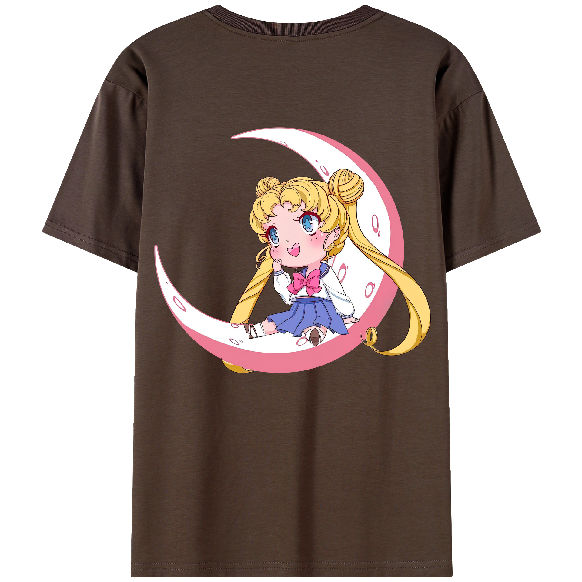 （画像用） 美少女戦士セーラームーン 愛野 美奈子 あいの みなこ Sailor Moon Aino Minako 綿100％半袖Tシャツ（背面プリント）