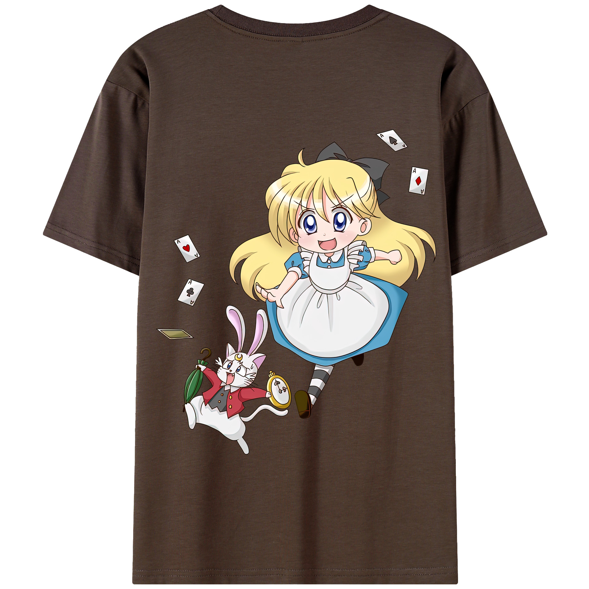 （画像用） 美少女戦士セーラームーン 愛野 美奈子 あいの みなこ Sailor Moon Aino Minako 綿100％半袖Tシャツ（背面プリント）