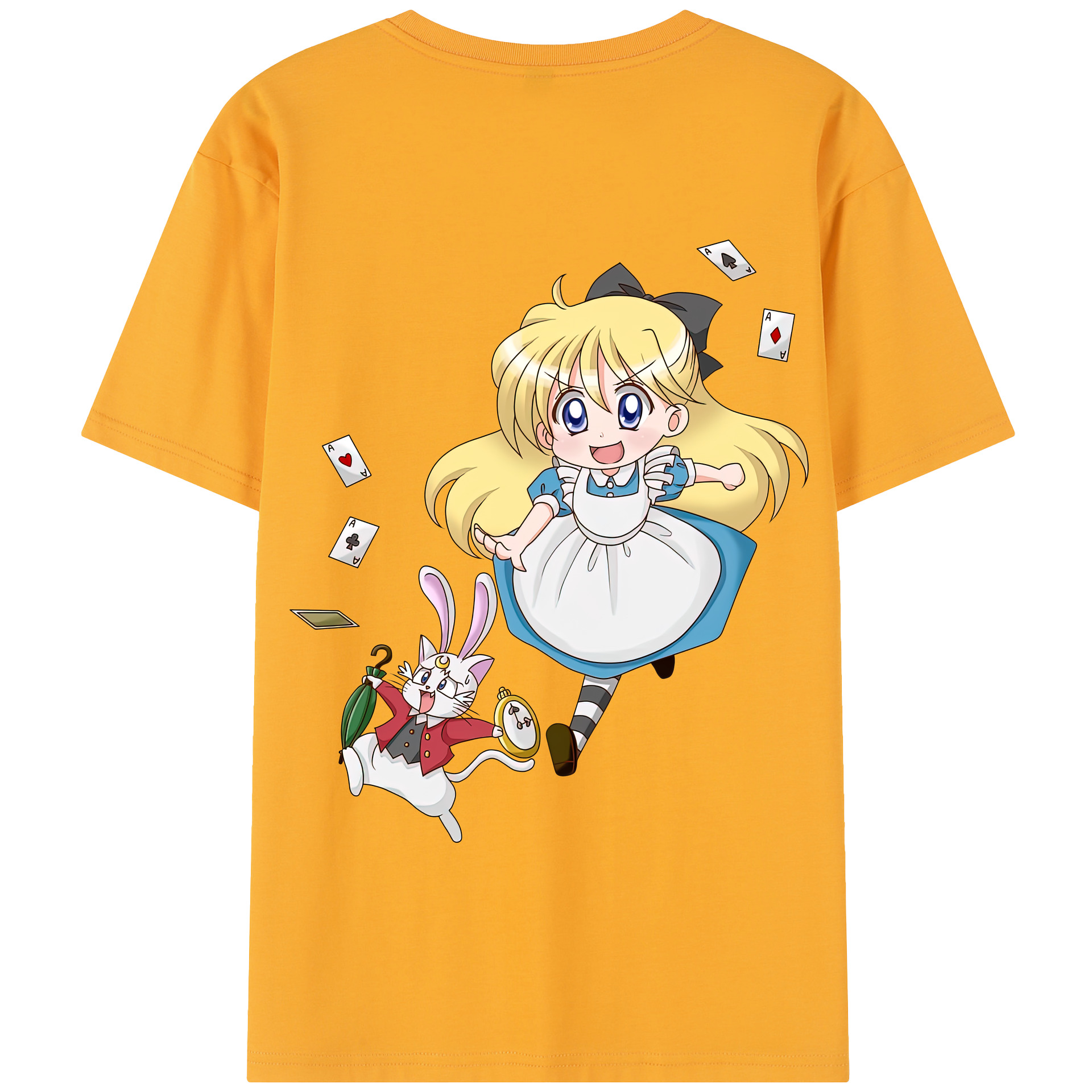 （画像用） 美少女戦士セーラームーン 愛野 美奈子 あいの みなこ Sailor Moon Aino Minako 綿100％半袖Tシャツ（背面プリント）