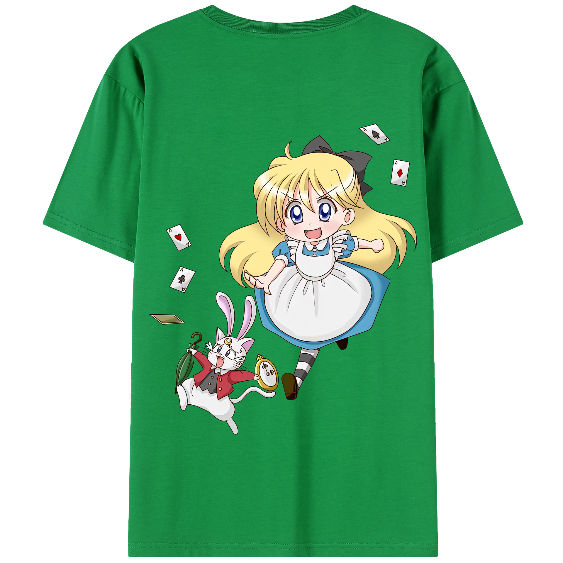 （画像用） 美少女戦士セーラームーン 愛野 美奈子 あいの みなこ Sailor Moon Aino Minako 綿100％半袖Tシャツ（背面プリント）