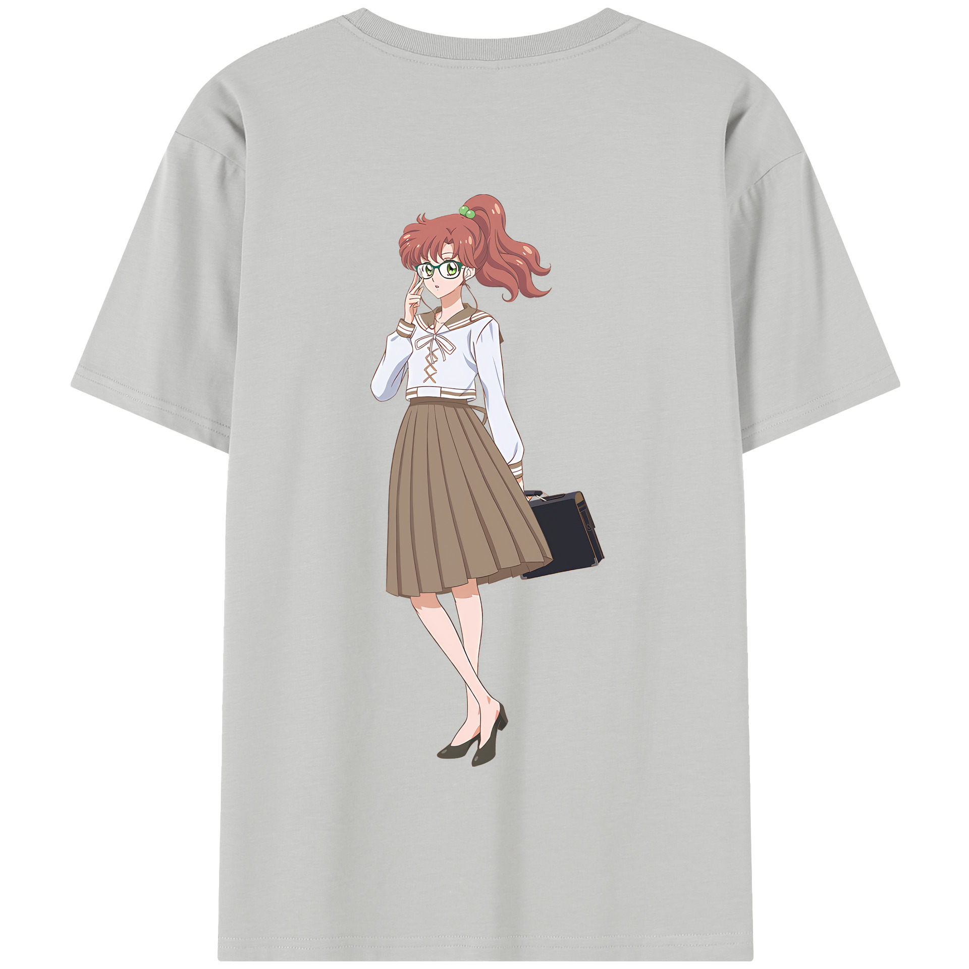 （画像用） 美少女戦士セーラームーン 木野 まこと きの まこと Sailor Moon Kino Makoto （セーラージュピター；Sailor Jupiter） 綿100％半袖Tシャツ（背面プリント）