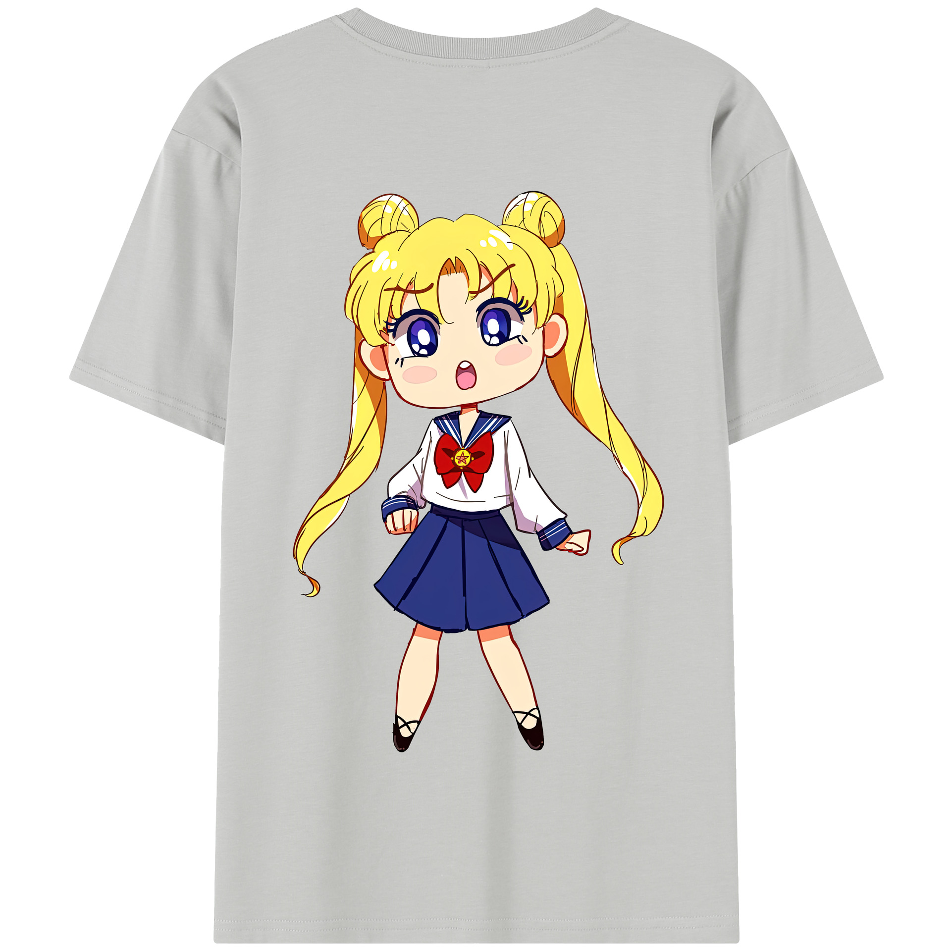 （画像用） 美少女戦士セーラームーン 愛野 美奈子 あいの みなこ Sailor Moon Aino Minako 綿100％半袖Tシャツ（背面プリント）