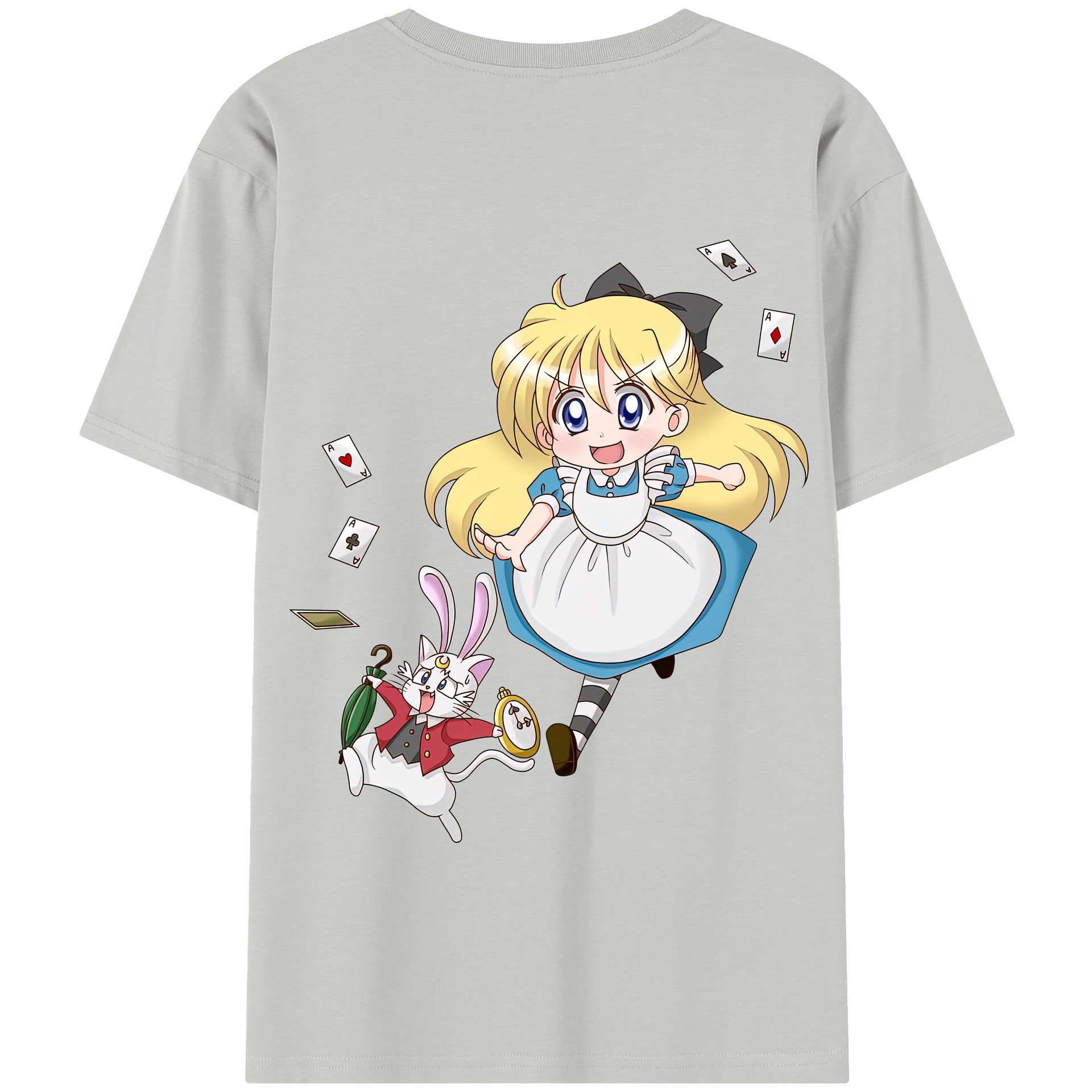 （画像用） 美少女戦士セーラームーン 愛野 美奈子 あいの みなこ Sailor Moon Aino Minako 綿100％半袖Tシャツ（背面プリント）