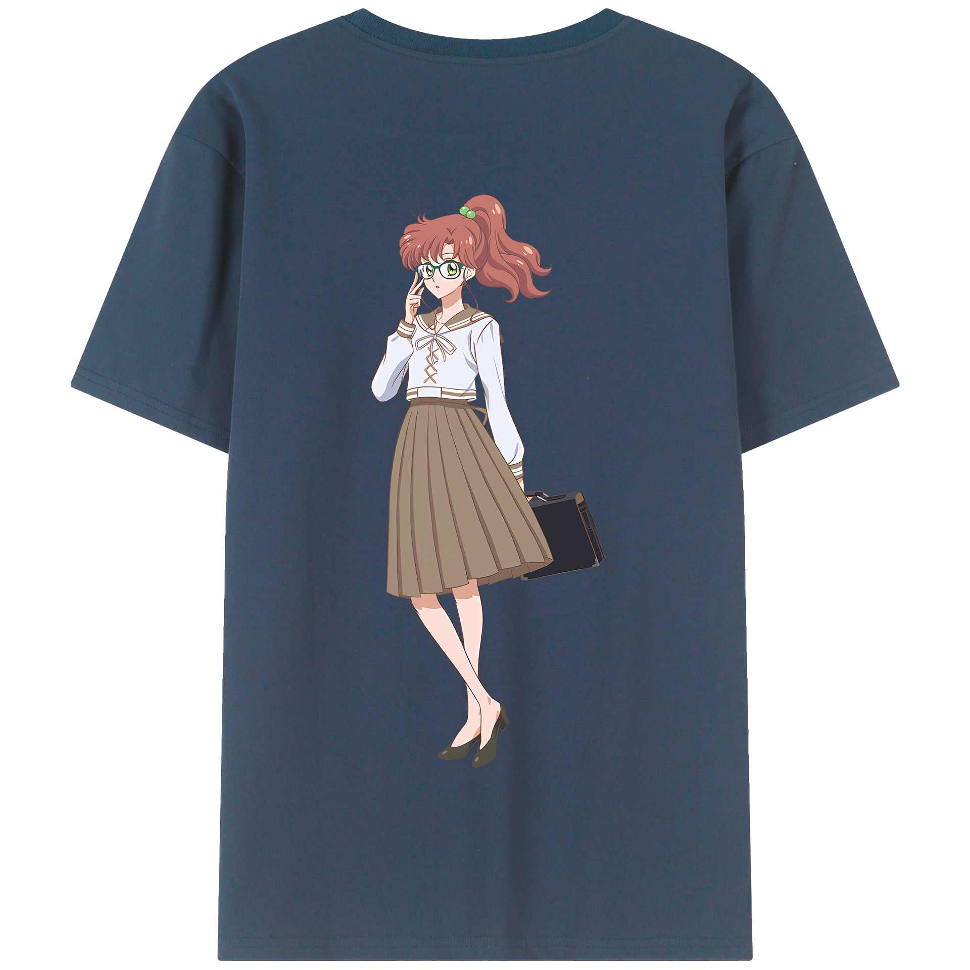 （画像用） 美少女戦士セーラームーン 木野 まこと きの まこと Sailor Moon Kino Makoto （セーラージュピター；Sailor Jupiter） 綿100％半袖Tシャツ（背面プリント）