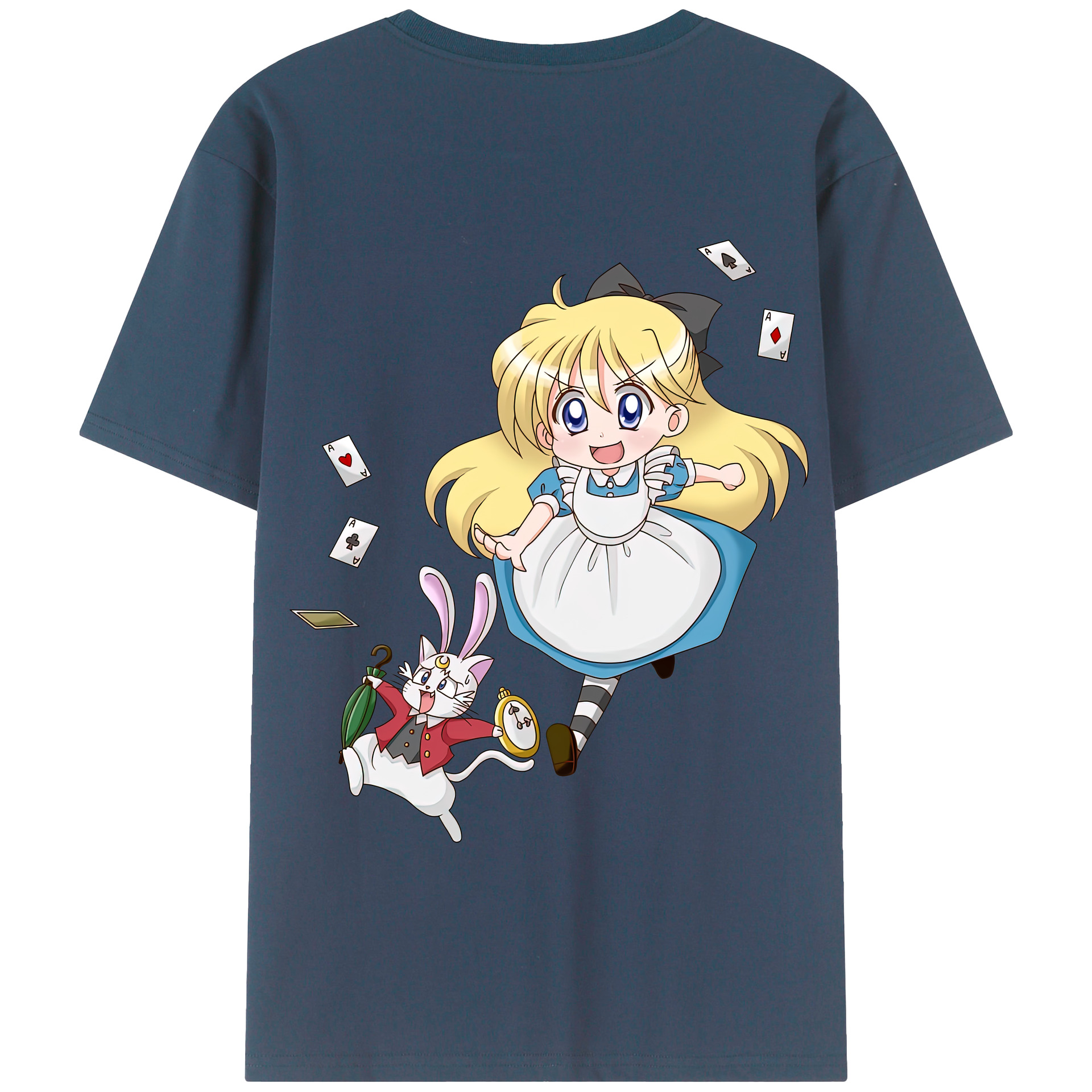 （画像用） 美少女戦士セーラームーン 愛野 美奈子 あいの みなこ Sailor Moon Aino Minako 綿100％半袖Tシャツ（背面プリント）