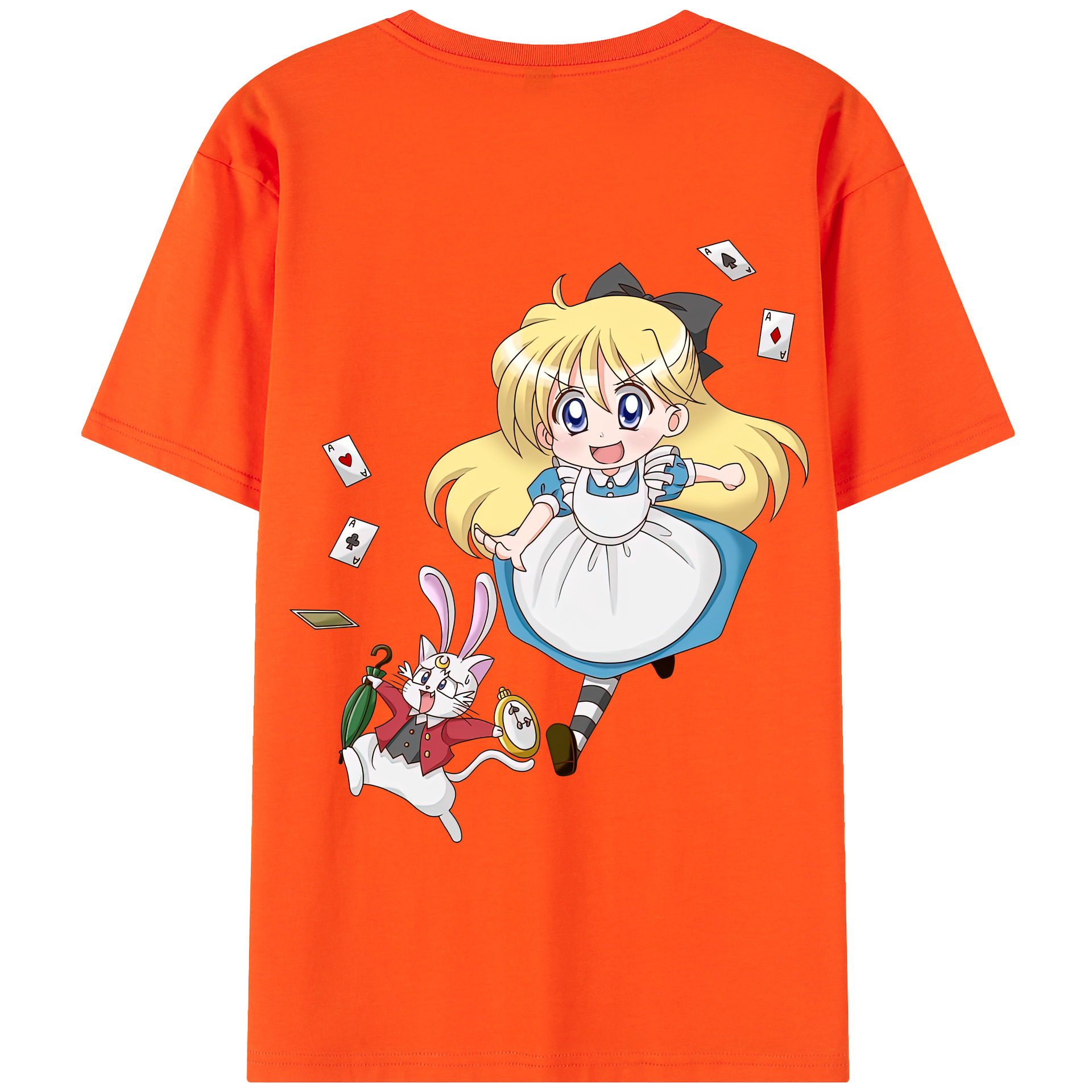 （画像用） 美少女戦士セーラームーン 愛野 美奈子 あいの みなこ Sailor Moon Aino Minako 綿100％半袖Tシャツ（背面プリント）