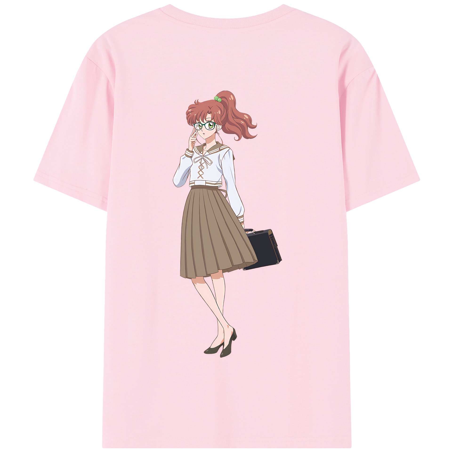 （画像用） 美少女戦士セーラームーン 木野 まこと きの まこと Sailor Moon Kino Makoto （セーラージュピター；Sailor Jupiter） 綿100％半袖Tシャツ（背面プリント）