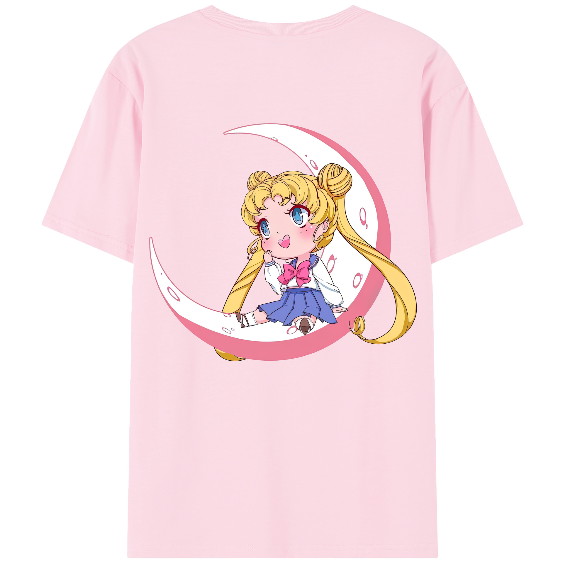 （画像用） 美少女戦士セーラームーン 愛野 美奈子 あいの みなこ Sailor Moon Aino Minako 綿100％半袖Tシャツ（背面プリント）