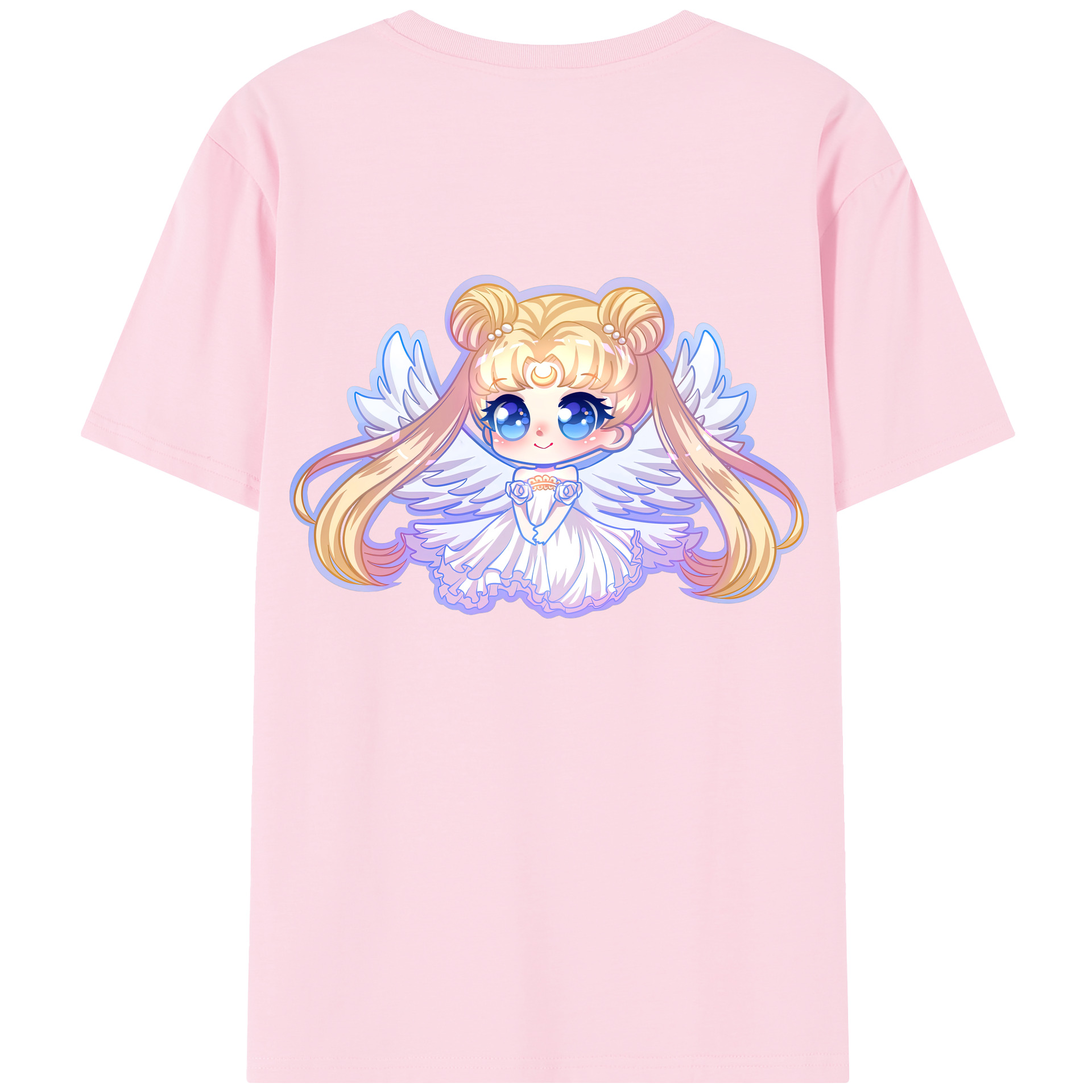 （画像用） 美少女戦士セーラームーン 愛野 美奈子 あいの みなこ Sailor Moon Aino Minako 綿100％半袖Tシャツ（背面プリント）