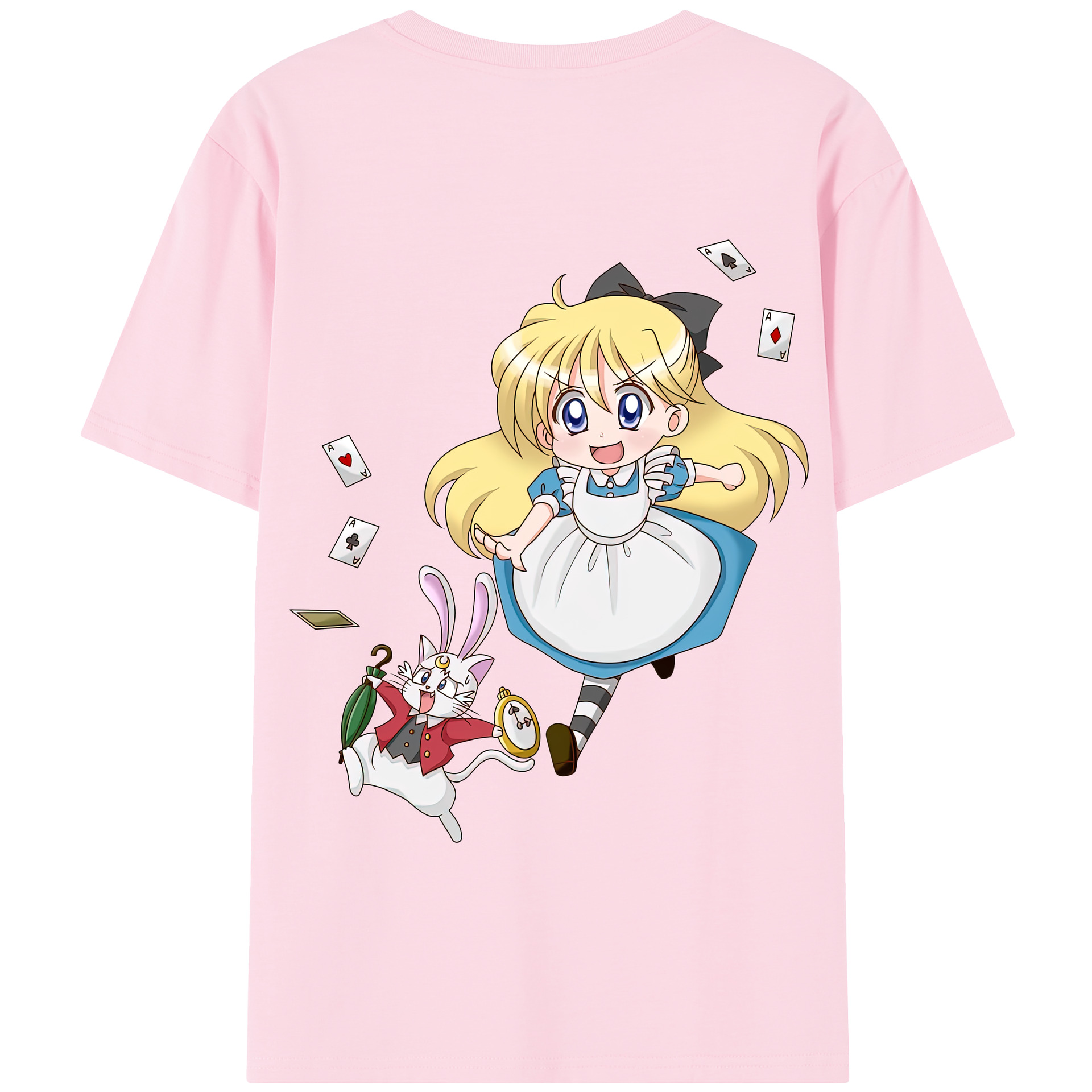 （画像用） 美少女戦士セーラームーン 愛野 美奈子 あいの みなこ Sailor Moon Aino Minako 綿100％半袖Tシャツ（背面プリント）
