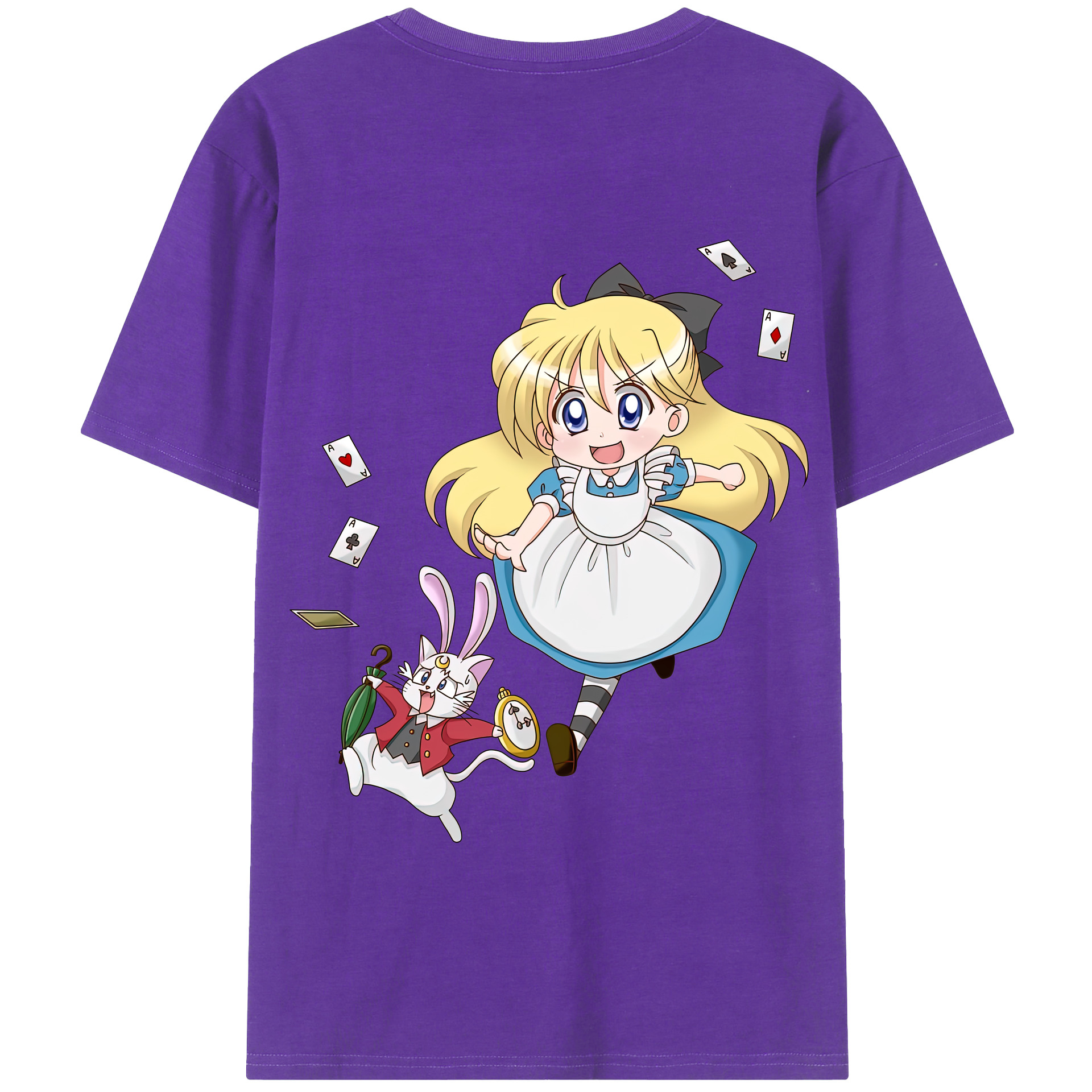 （画像用） 美少女戦士セーラームーン 愛野 美奈子 あいの みなこ Sailor Moon Aino Minako 綿100％半袖Tシャツ（背面プリント）
