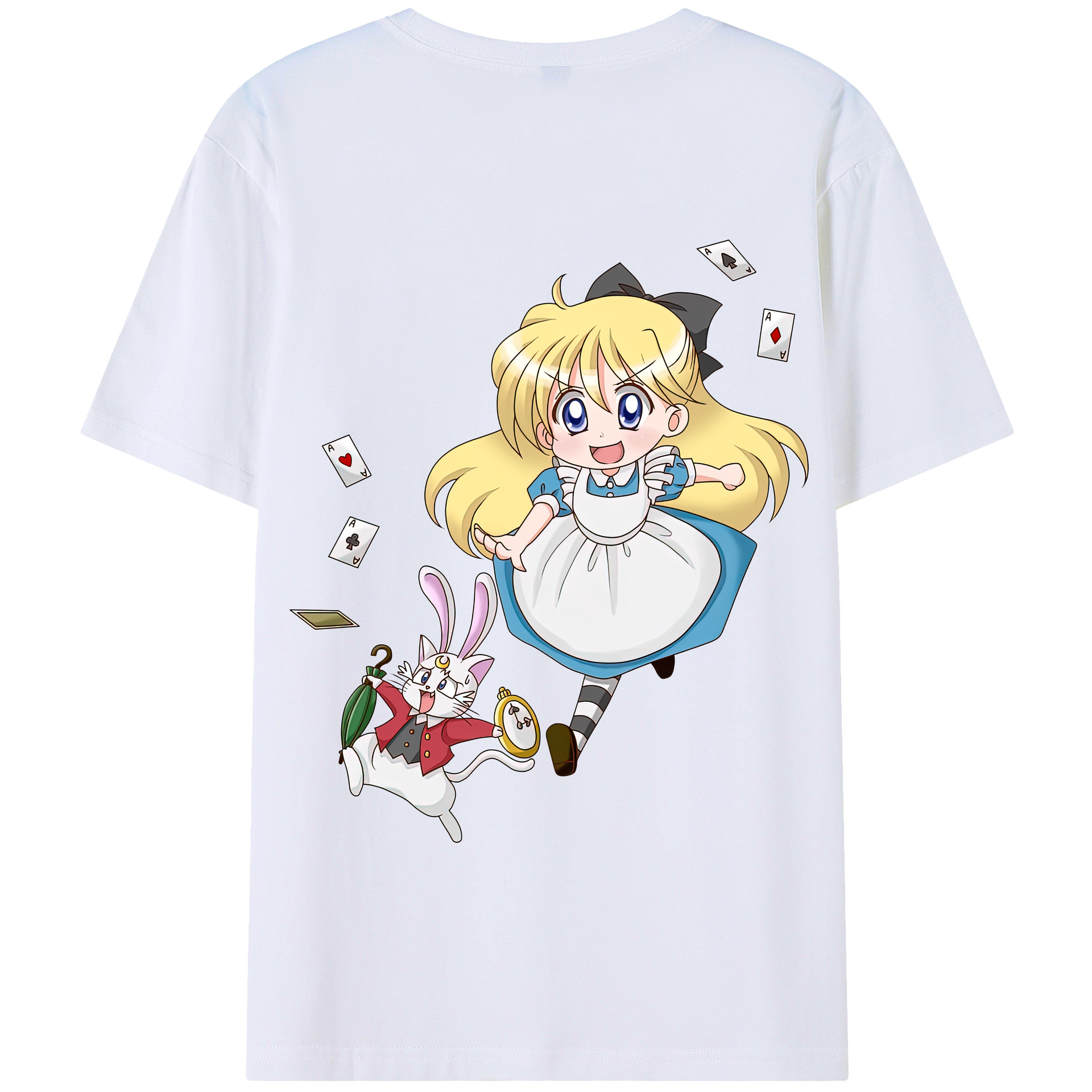（画像用） 美少女戦士セーラームーン 愛野 美奈子 あいの みなこ Sailor Moon Aino Minako 綿100％半袖Tシャツ（背面プリント）