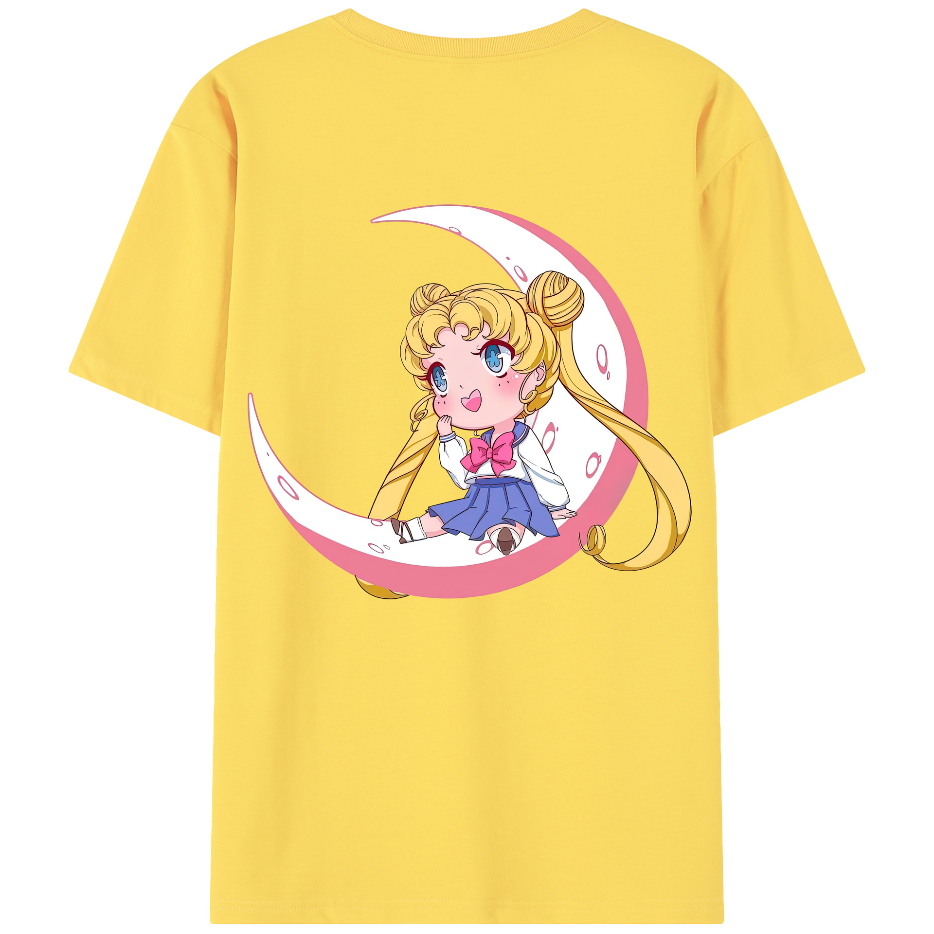 （画像用） 美少女戦士セーラームーン 愛野 美奈子 あいの みなこ Sailor Moon Aino Minako 綿100％半袖Tシャツ（背面プリント）