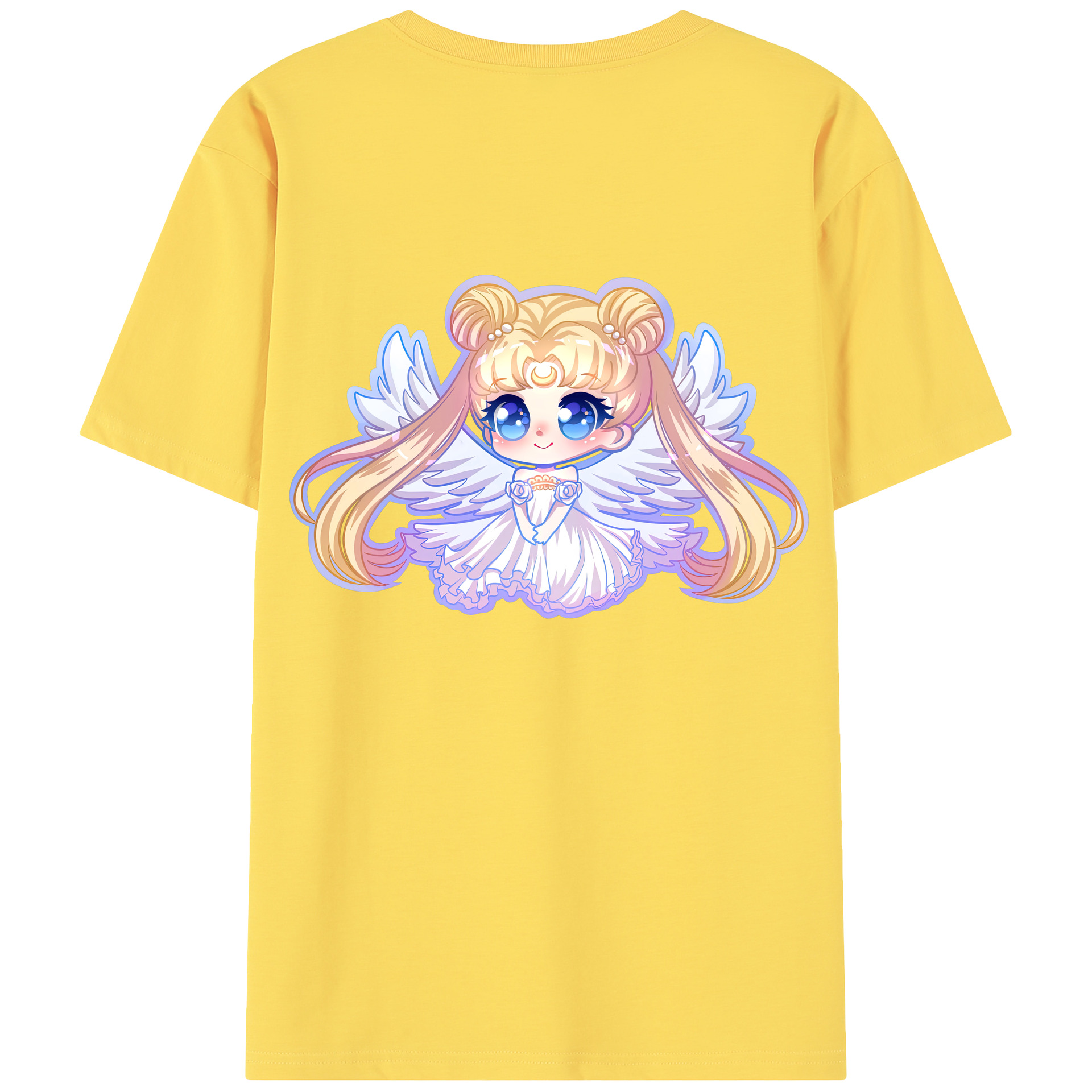 （画像用） 美少女戦士セーラームーン 愛野 美奈子 あいの みなこ Sailor Moon Aino Minako 綿100％半袖Tシャツ（背面プリント）