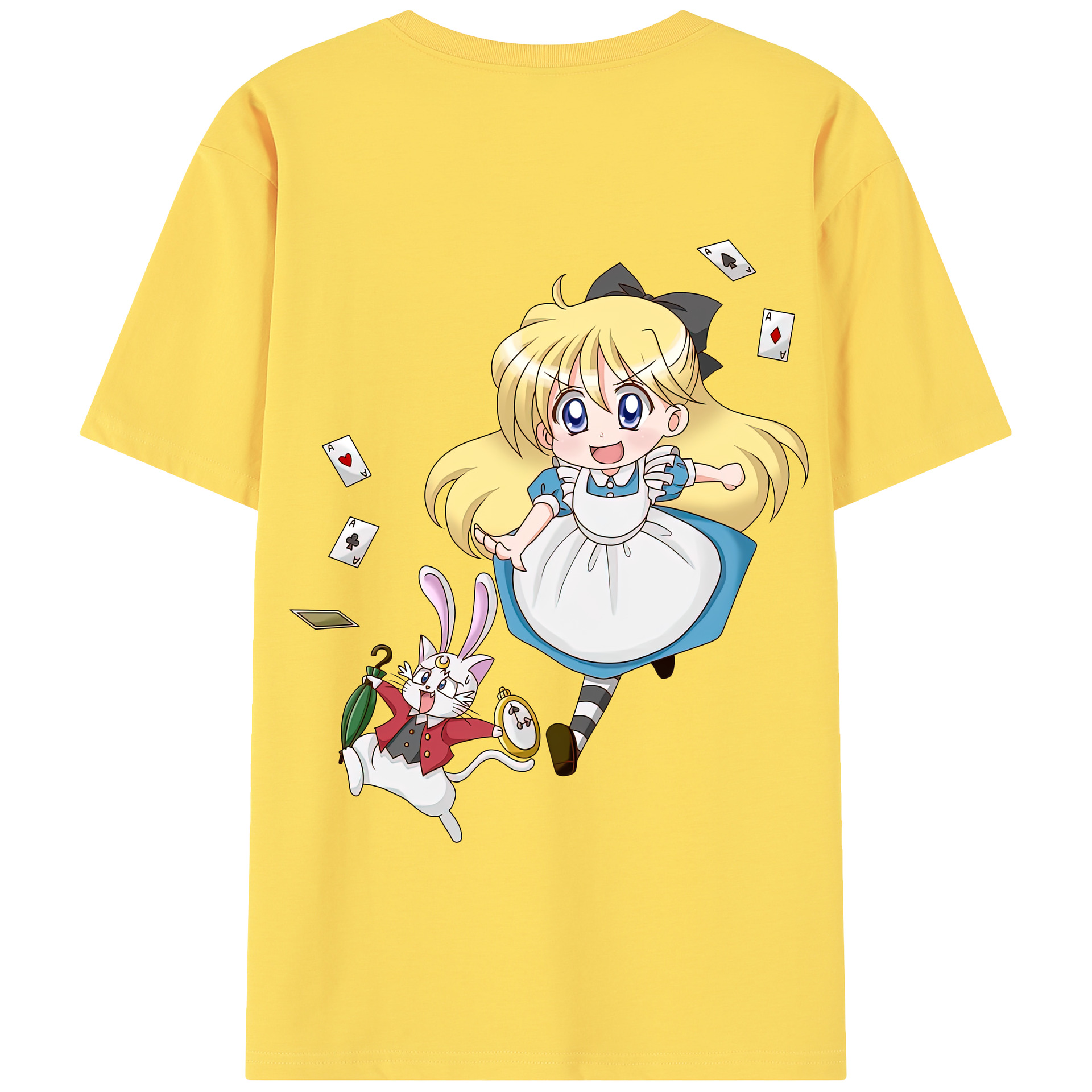 （画像用） 美少女戦士セーラームーン 愛野 美奈子 あいの みなこ Sailor Moon Aino Minako 綿100％半袖Tシャツ（背面プリント）