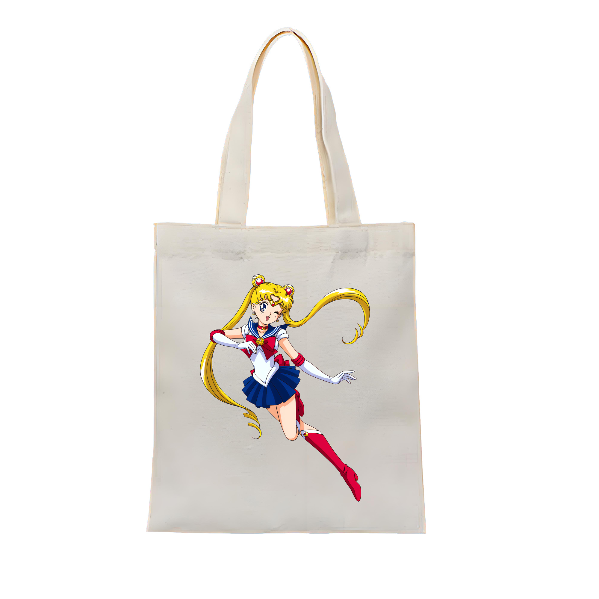 （画像用） 美少女戦士セーラームーン 月野 うさぎ つきの うさぎ Sailor Moon Tsukino Usagi 縦型キャンバス生地手提げバッグ　トートバッグ