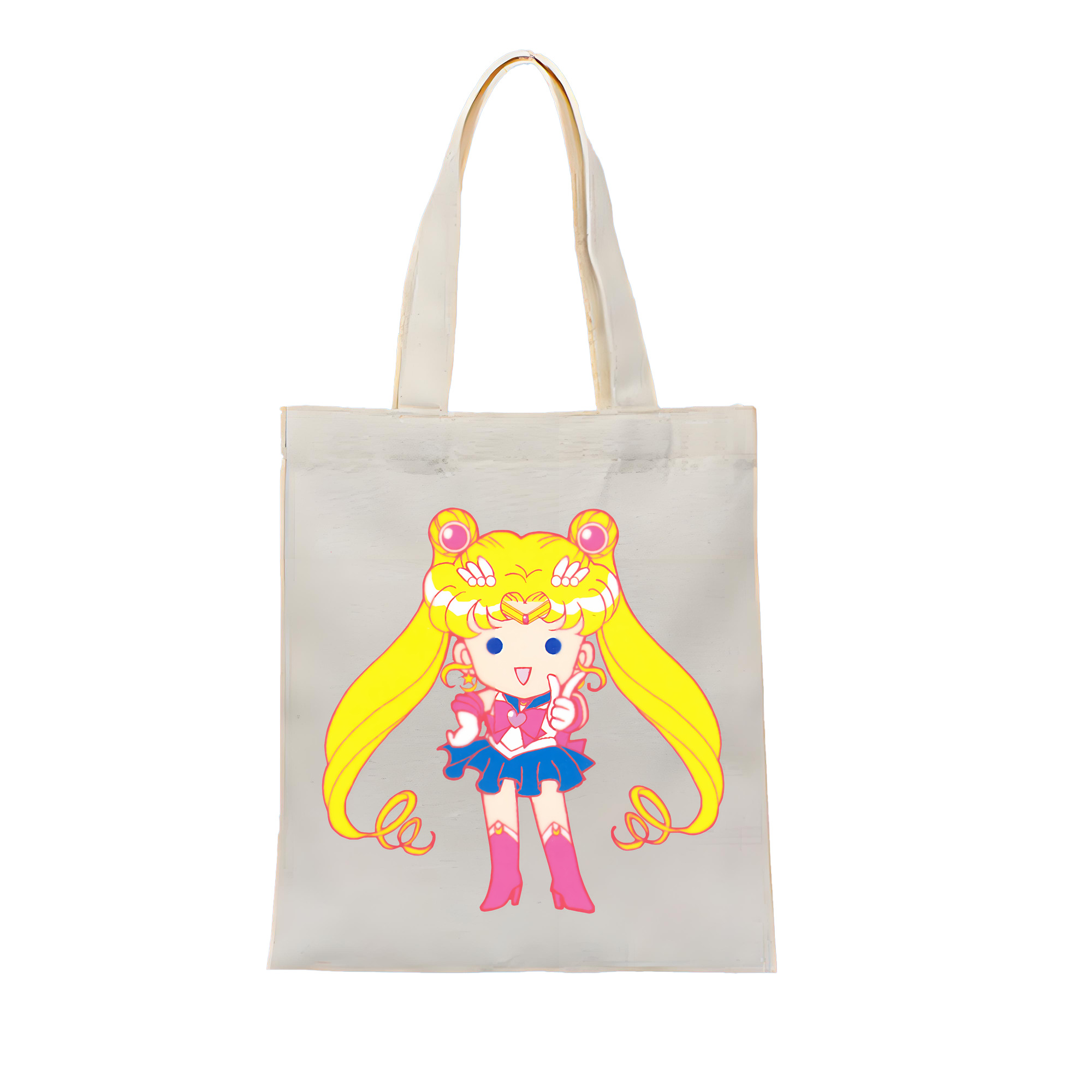（画像用） 美少女戦士セーラームーン 月野 うさぎ つきの うさぎ Sailor Moon Tsukino Usagi 縦型キャンバス生地手提げバッグ　トートバッグ