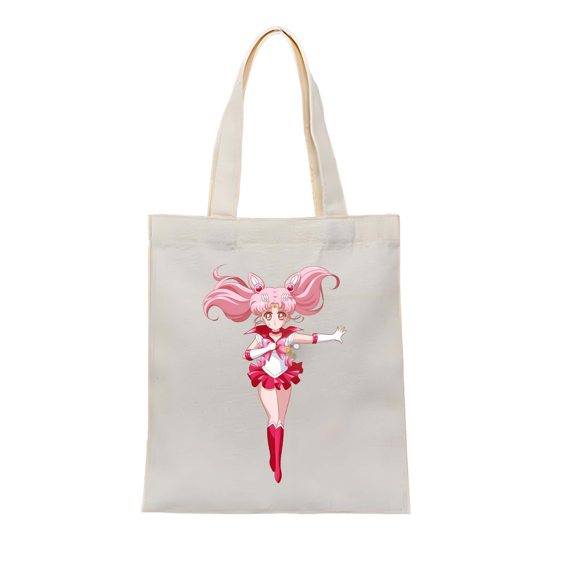 （画像用） 美少女戦士セーラームーン ちびうさ Sailor Moon Chibiusa Tsukino Usagi Small Lady Serenity 縦型キャンバス生地手提げバッグ　トートバッグ