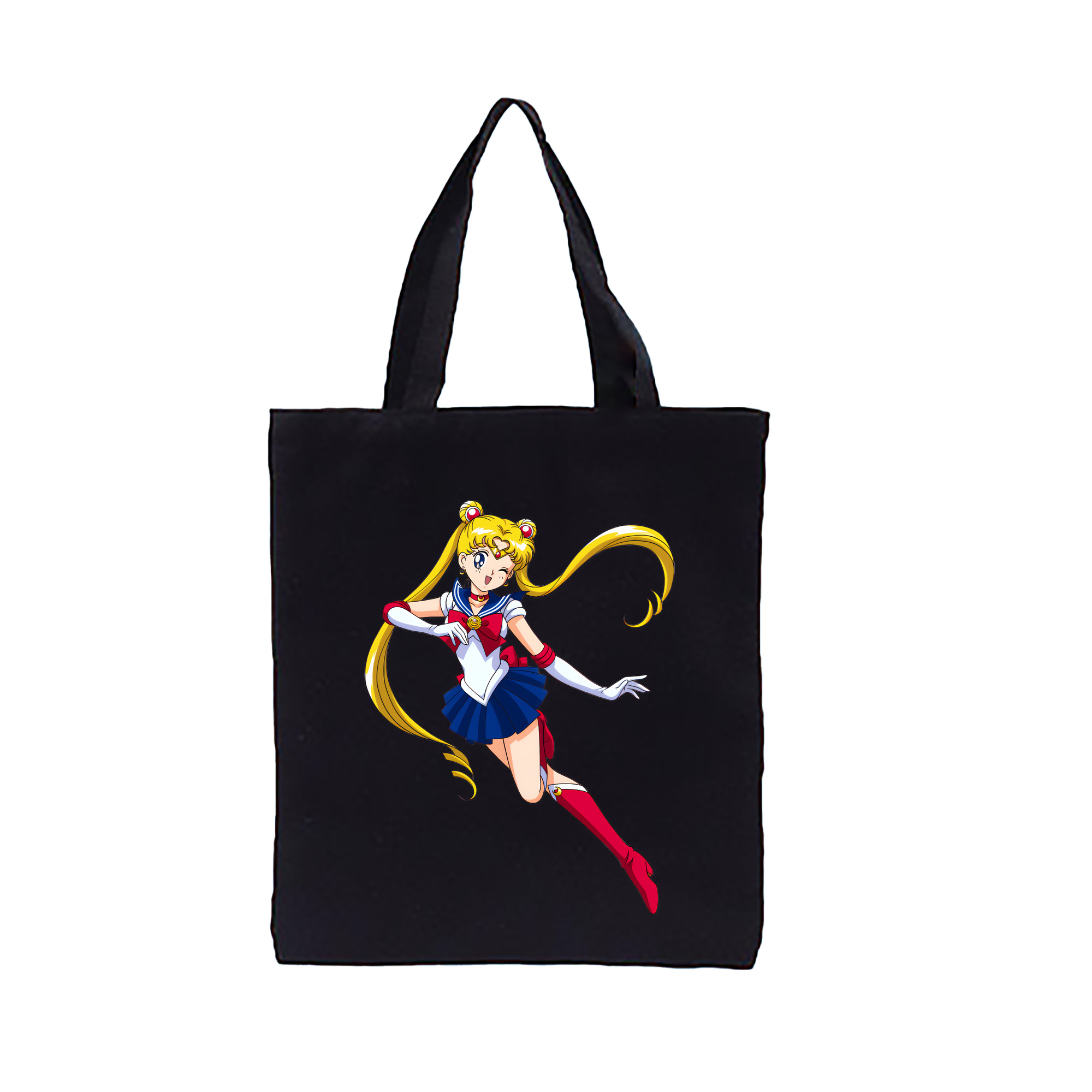 （画像用） 美少女戦士セーラームーン 月野 うさぎ つきの うさぎ Sailor Moon Tsukino Usagi 縦型キャンバス生地手提げバッグ　トートバッグ