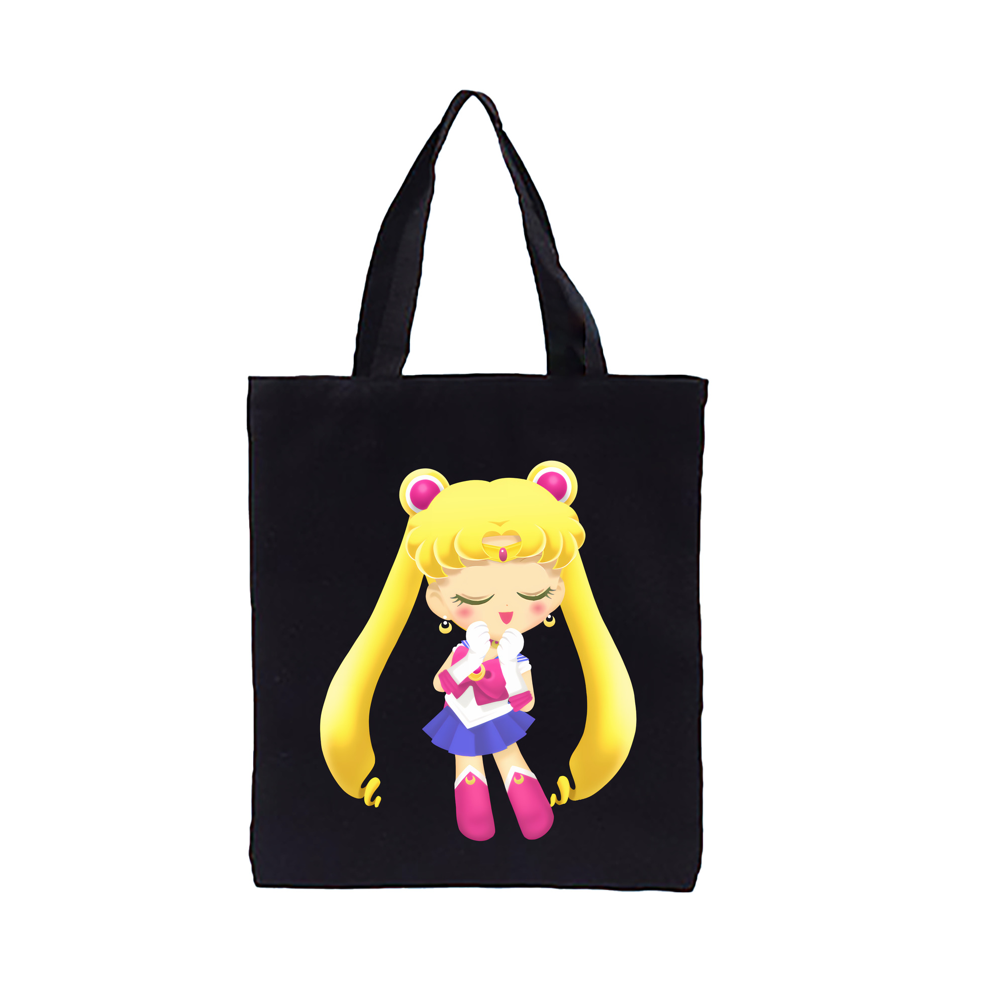（画像用） 美少女戦士セーラームーン 月野 うさぎ つきの うさぎ Sailor Moon Tsukino Usagi 縦型キャンバス生地手提げバッグ　トートバッグ