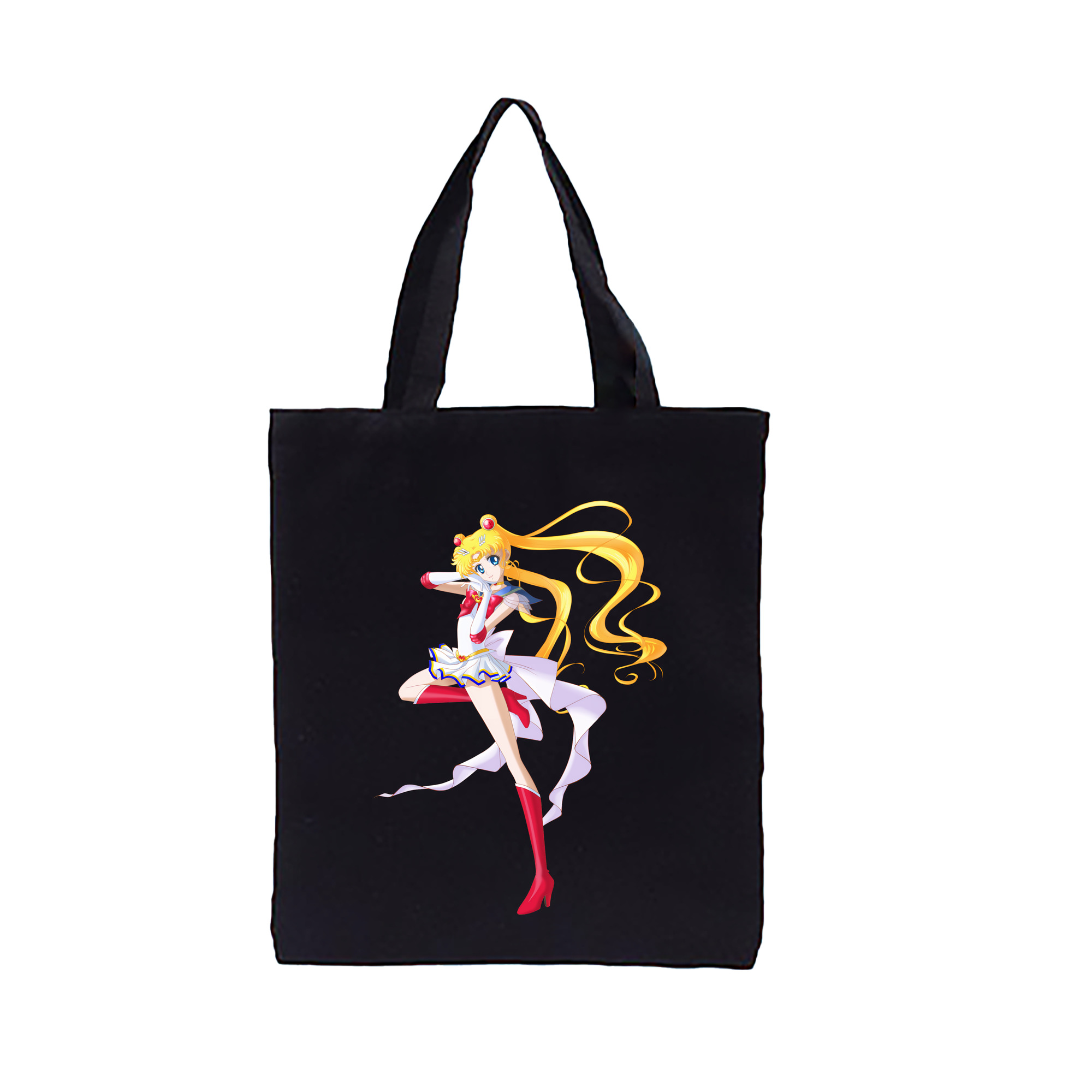 （画像用） 美少女戦士セーラームーン 月野 うさぎ つきの うさぎ Sailor Moon Tsukino Usagi 縦型キャンバス生地手提げバッグ　トートバッグ