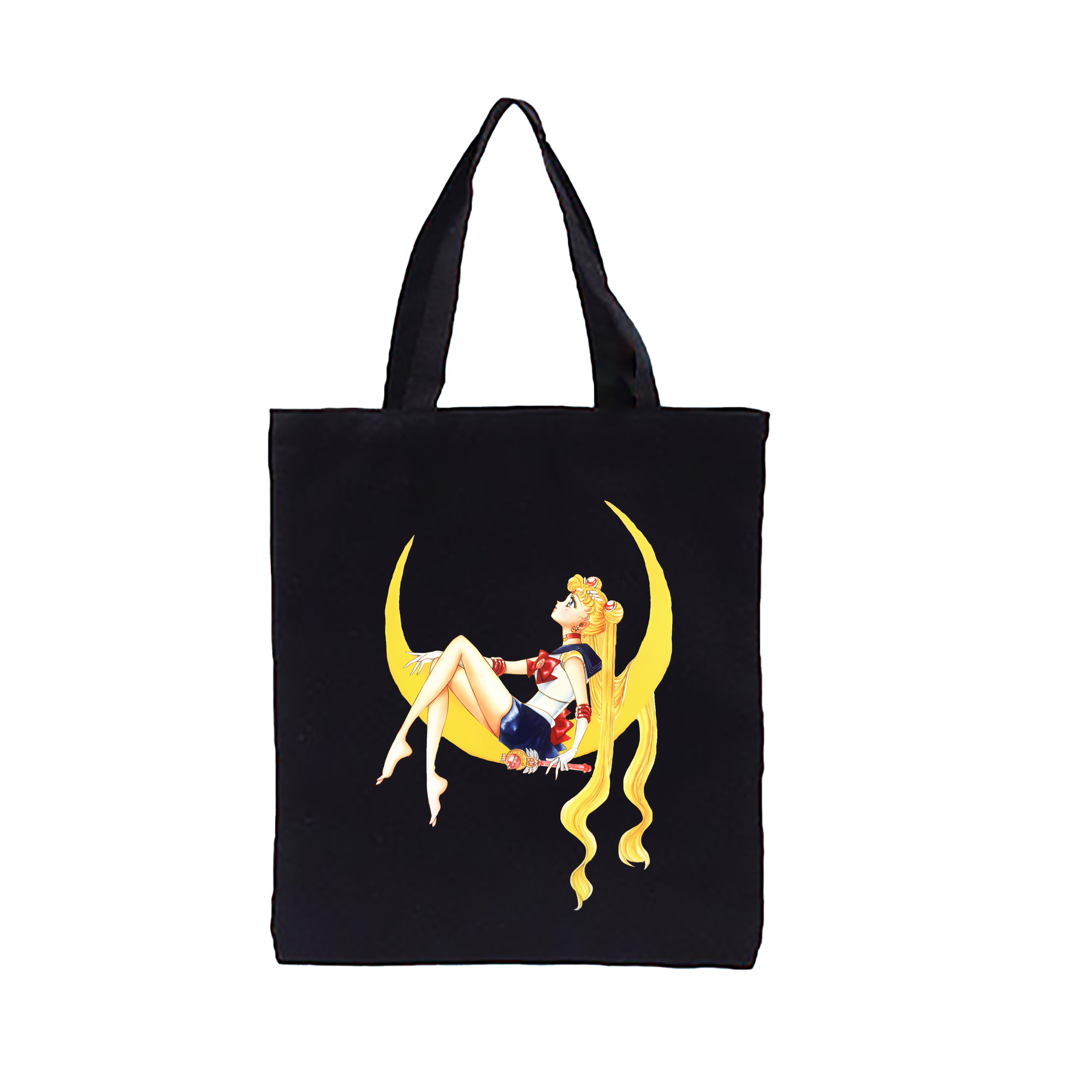 （画像用） 美少女戦士セーラームーン 月野 うさぎ つきの うさぎ Sailor Moon Tsukino Usagi 縦型キャンバス生地手提げバッグ　トートバッグ