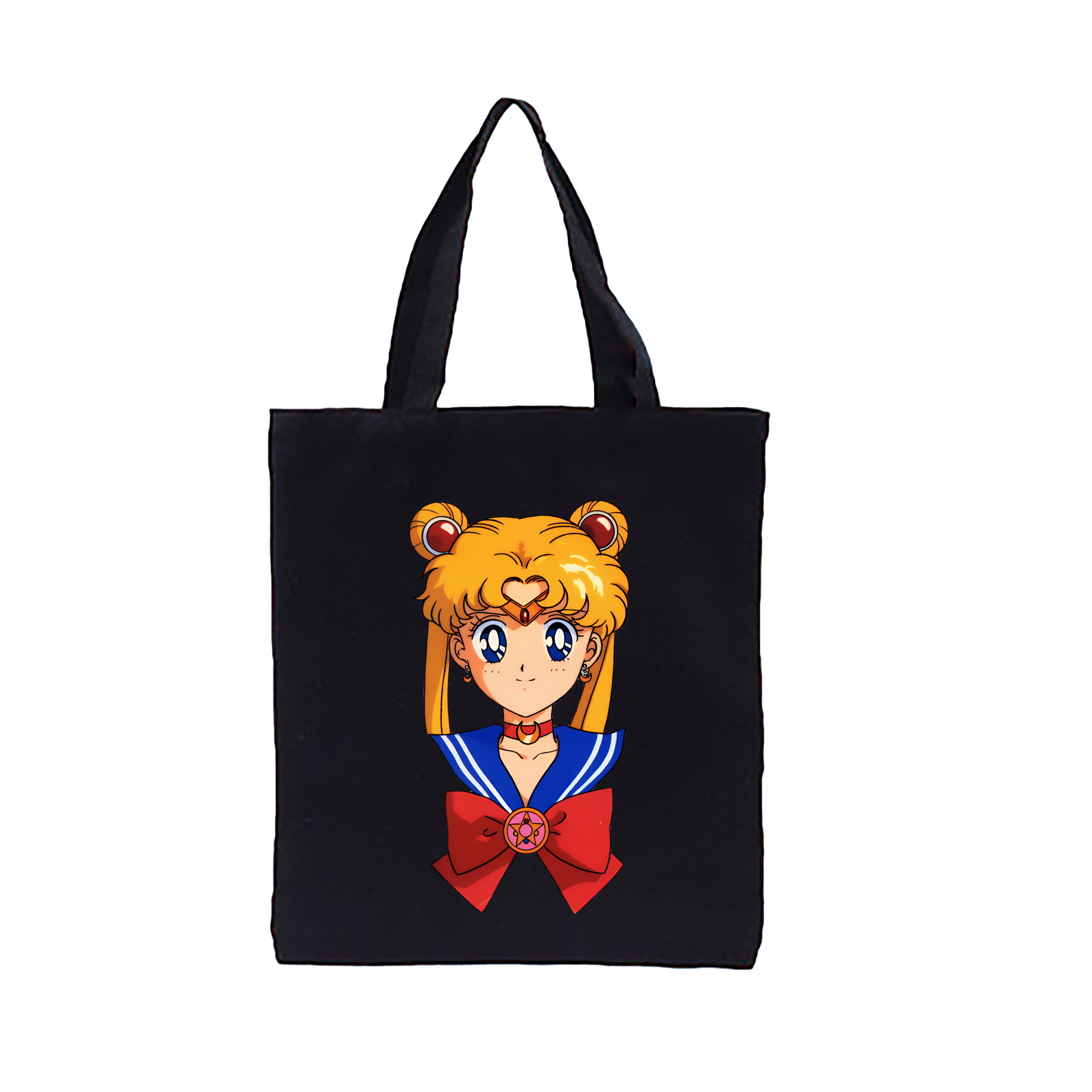 （画像用） 美少女戦士セーラームーン 月野 うさぎ つきの うさぎ Sailor Moon Tsukino Usagi 縦型キャンバス生地手提げバッグ　トートバッグ
