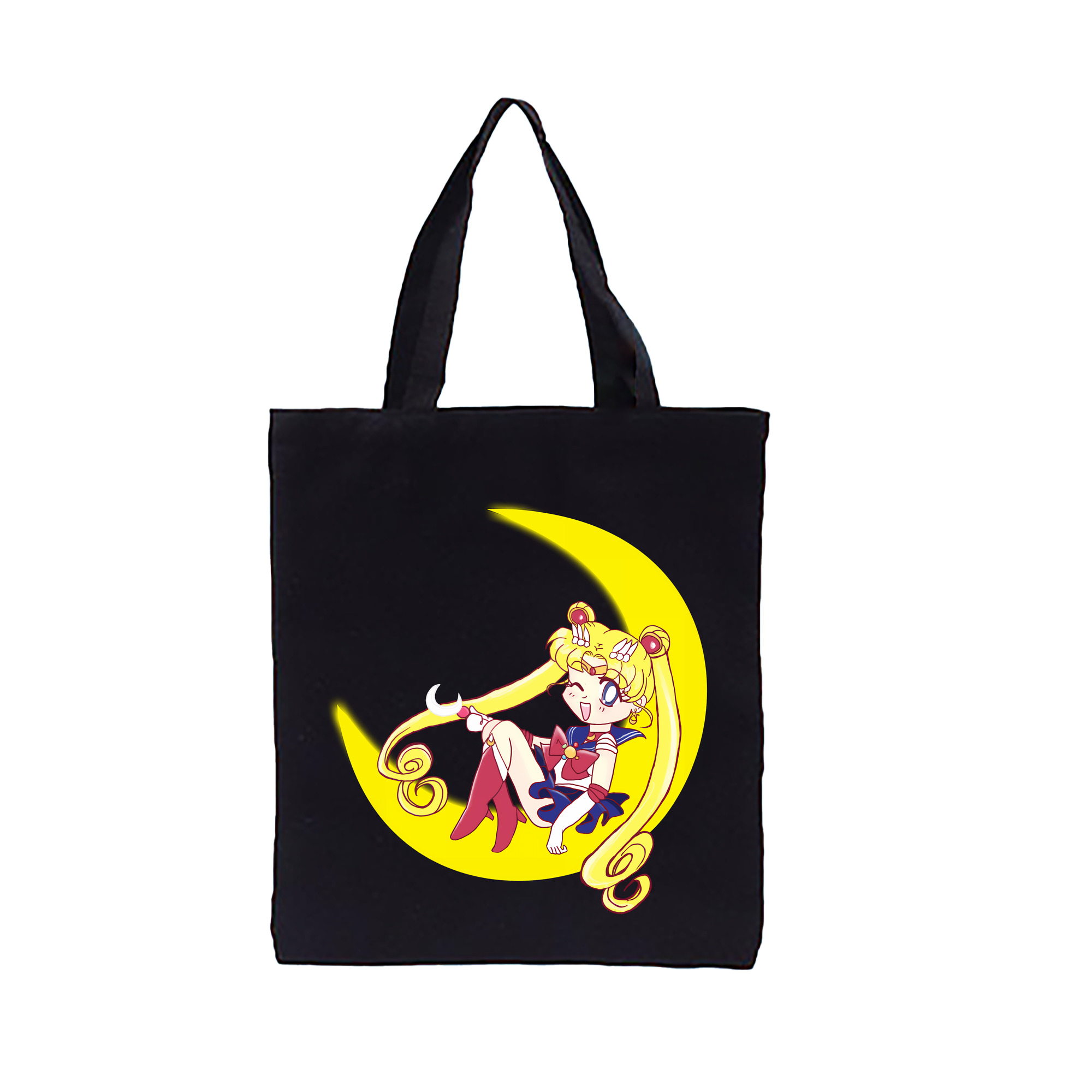 （画像用） 美少女戦士セーラームーン 月野 うさぎ つきの うさぎ Sailor Moon Tsukino Usagi 縦型キャンバス生地手提げバッグ　トートバッグ