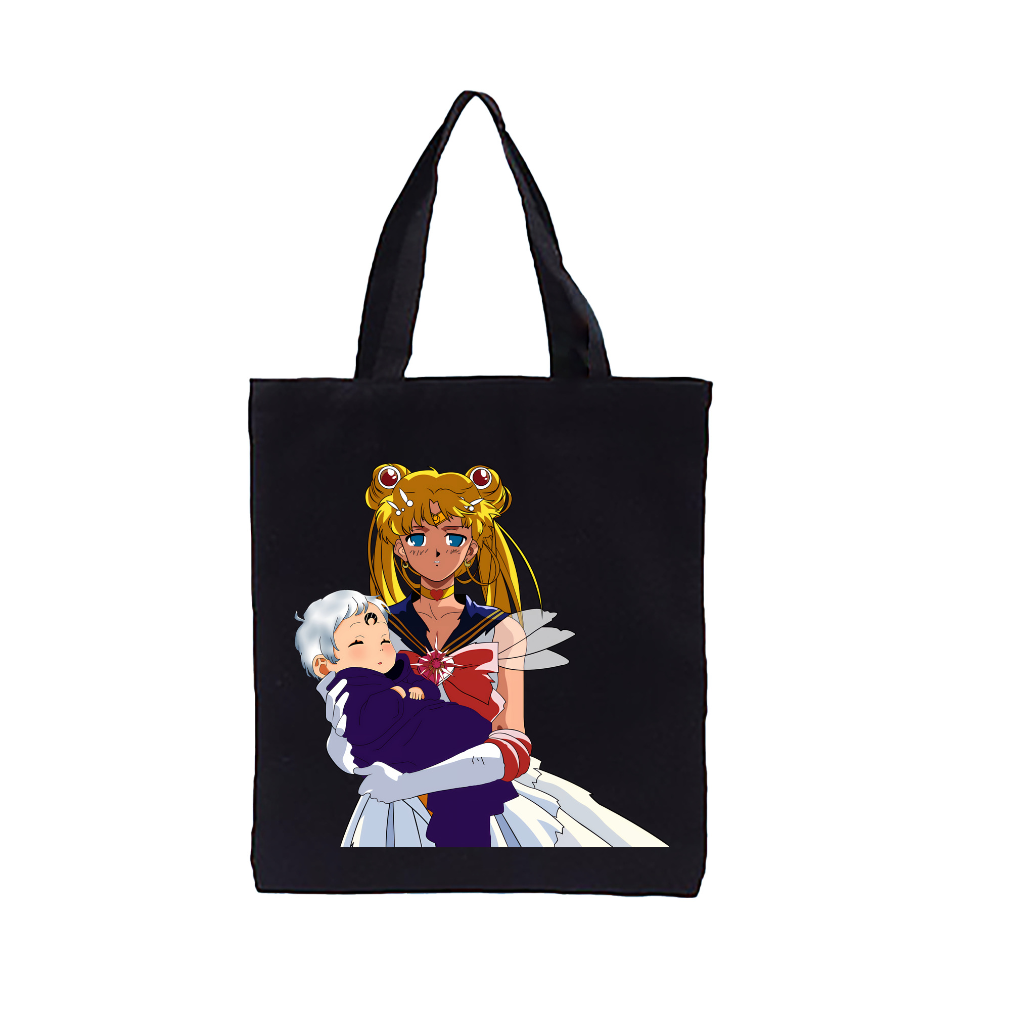 （画像用） 美少女戦士セーラームーン 月野 うさぎ つきの うさぎ Sailor Moon Tsukino Usagi 縦型キャンバス生地手提げバッグ　トートバッグ