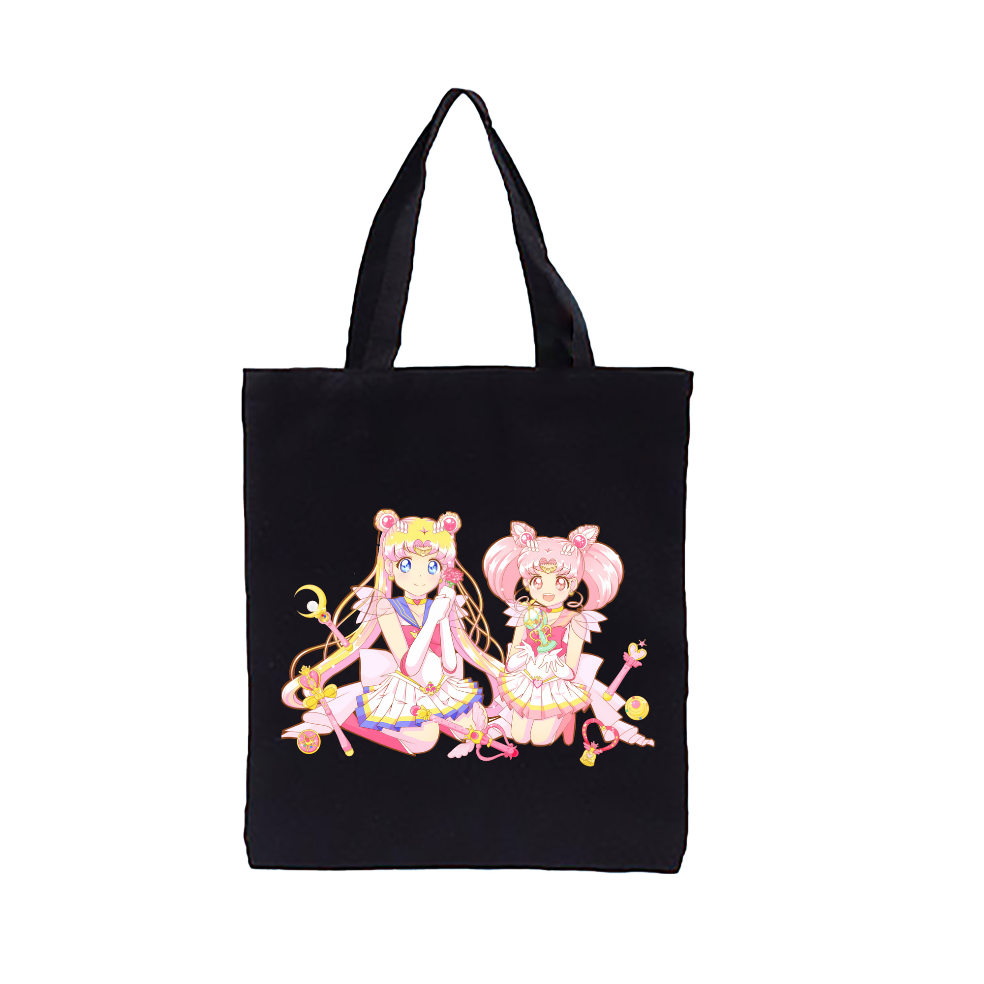 （画像用） 美少女戦士セーラームーン 月野 うさぎ つきの うさぎ Sailor Moon Tsukino Usagi 縦型キャンバス生地手提げバッグ　トートバッグ