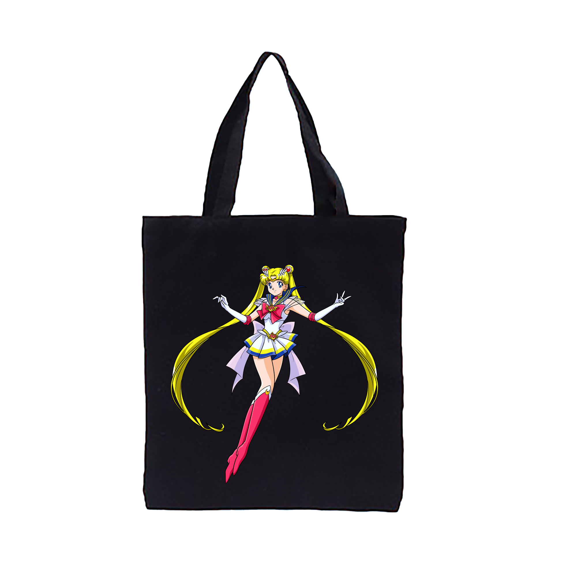 （画像用） 美少女戦士セーラームーン 月野 うさぎ つきの うさぎ Sailor Moon Tsukino Usagi 縦型キャンバス生地手提げバッグ　トートバッグ