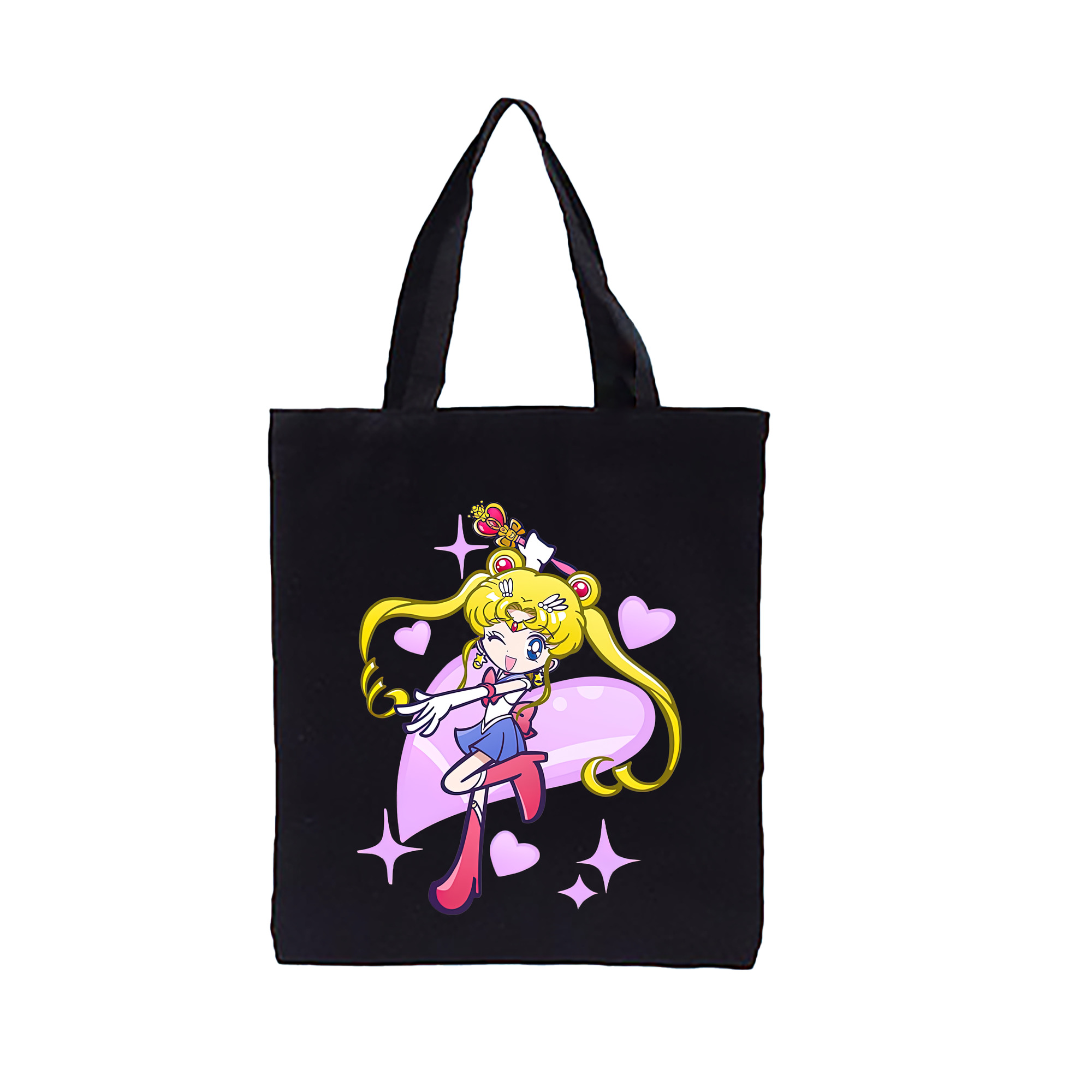 （画像用） 美少女戦士セーラームーン 月野 うさぎ つきの うさぎ Sailor Moon Tsukino Usagi 縦型キャンバス生地手提げバッグ　トートバッグ