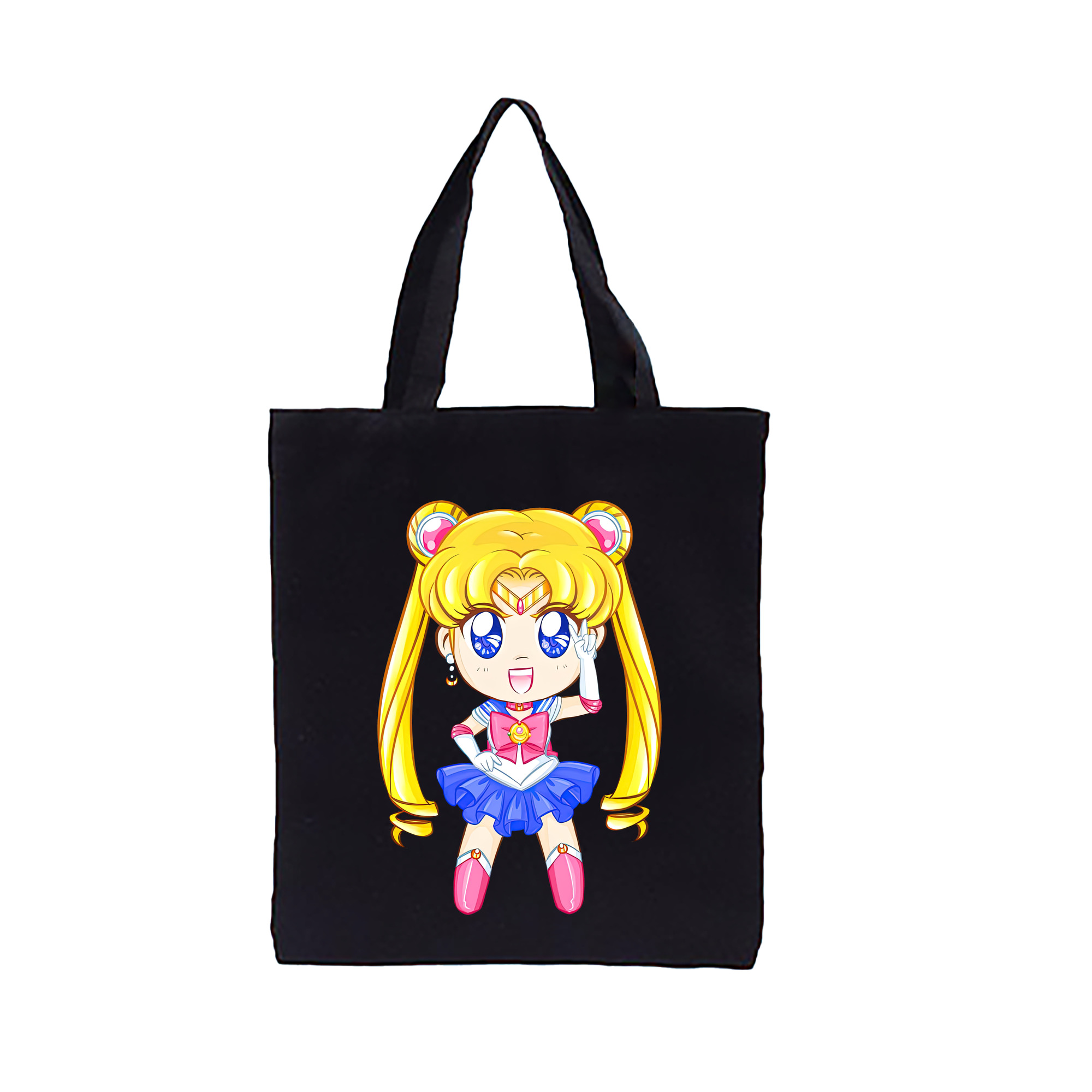（画像用） 美少女戦士セーラームーン 月野 うさぎ つきの うさぎ Sailor Moon Tsukino Usagi 縦型キャンバス生地手提げバッグ　トートバッグ