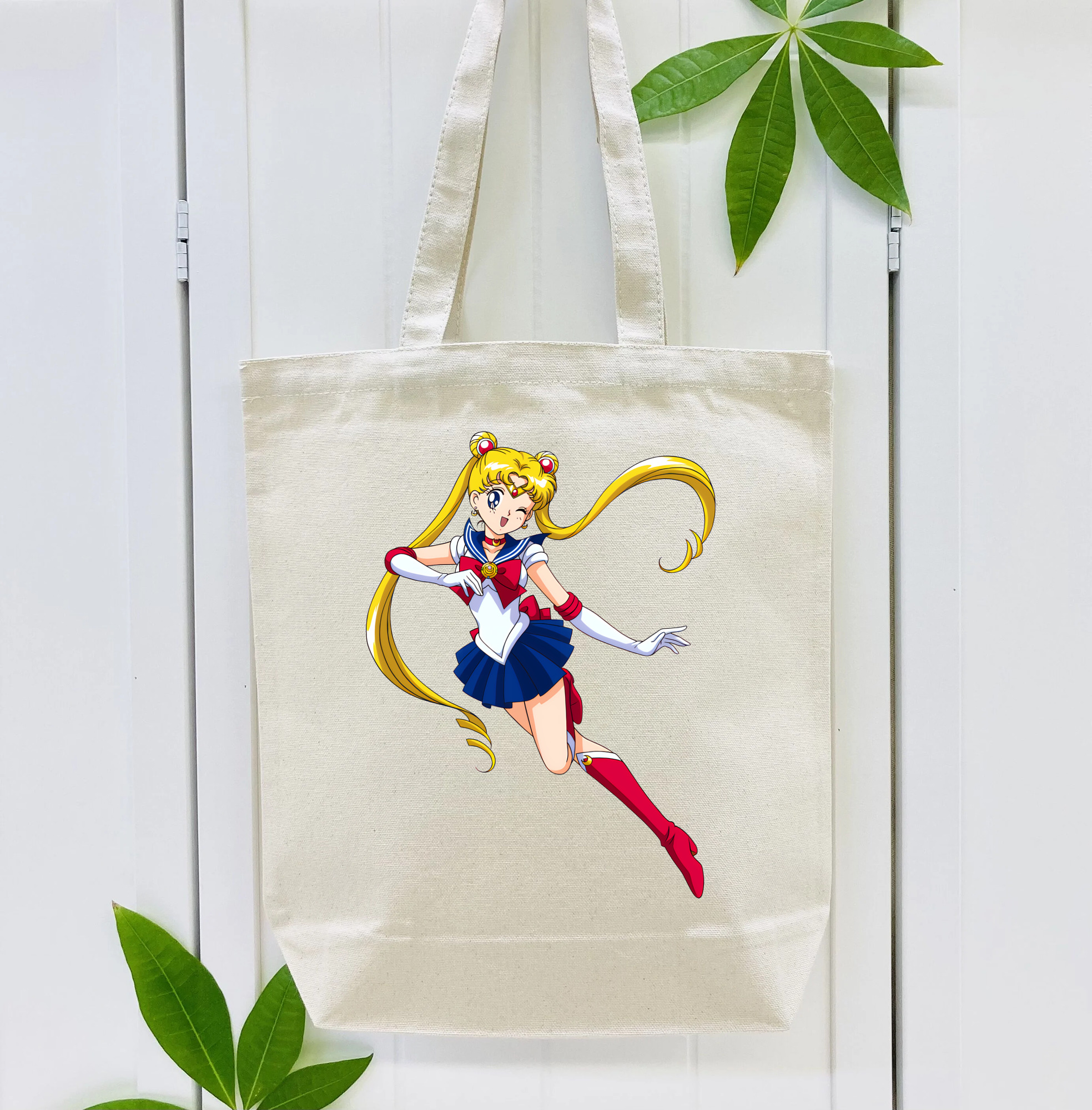 美少女戦士セーラームーン 月野 うさぎ つきの うさぎ Sailor Moon Tsukino Usagi 縦型キャンバス生地手提げバッグ　トートバッグ