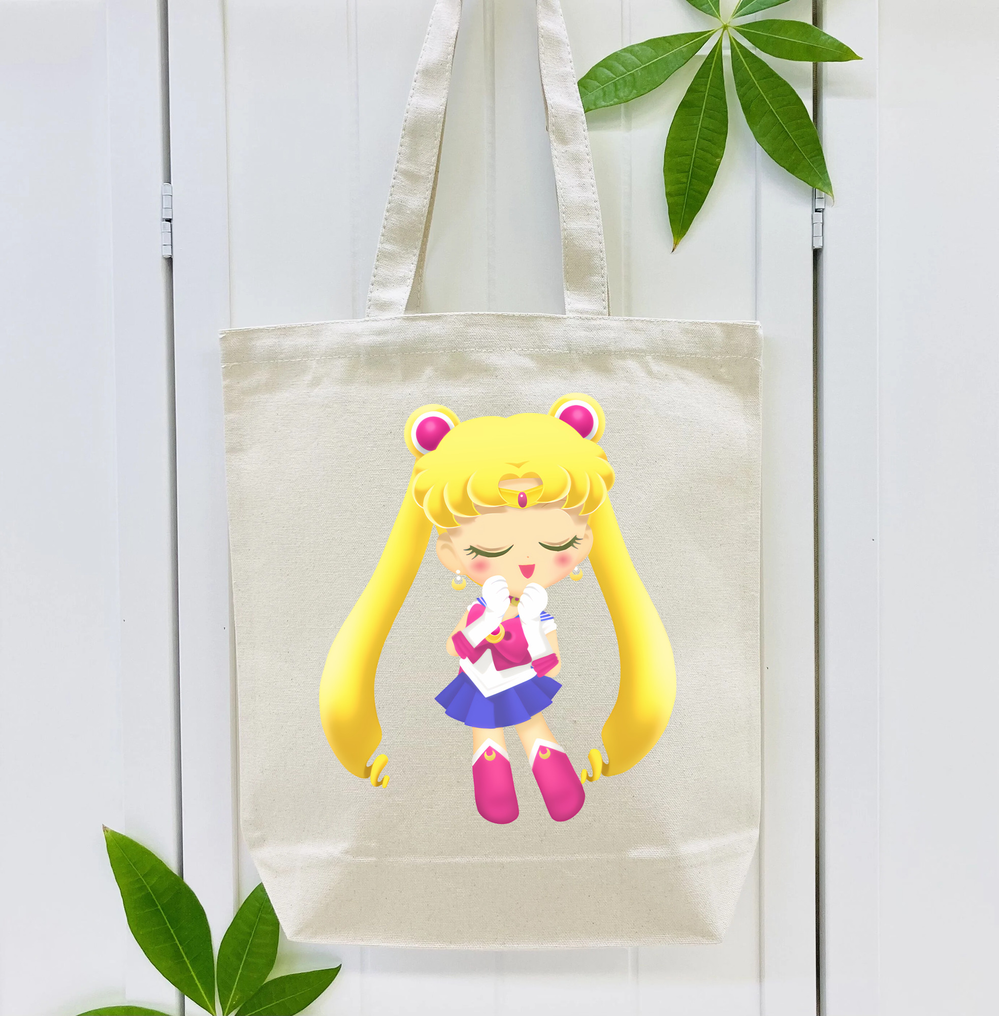 美少女戦士セーラームーン 月野 うさぎ つきの うさぎ Sailor Moon Tsukino Usagi 縦型キャンバス生地手提げバッグ　トートバッグ