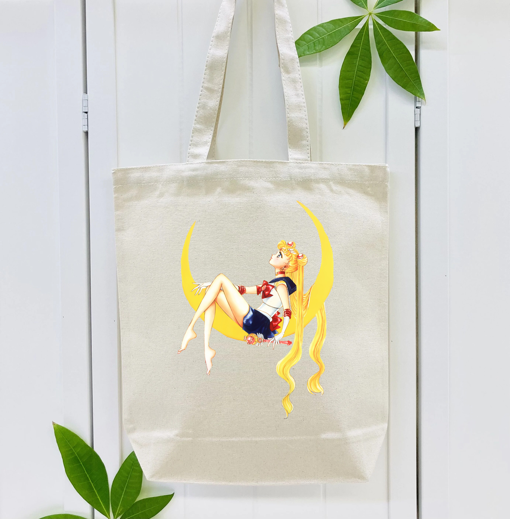 美少女戦士セーラームーン 月野 うさぎ つきの うさぎ Sailor Moon Tsukino Usagi 縦型キャンバス生地手提げバッグ　トートバッグ