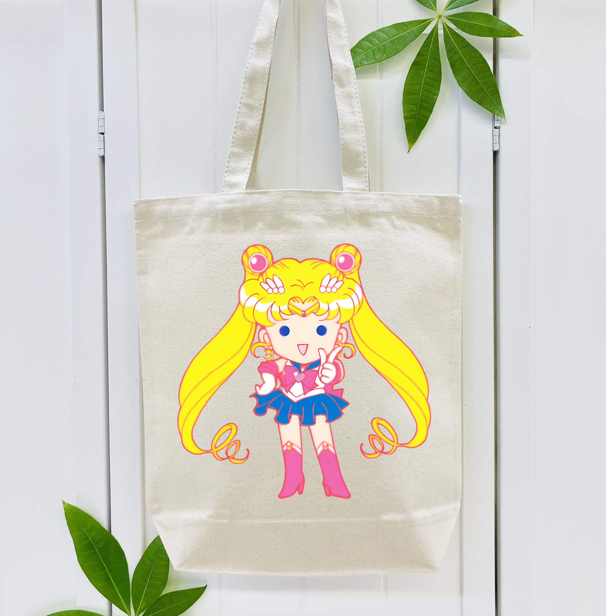 美少女戦士セーラームーン 月野 うさぎ つきの うさぎ Sailor Moon Tsukino Usagi 縦型キャンバス生地手提げバッグ　トートバッグ