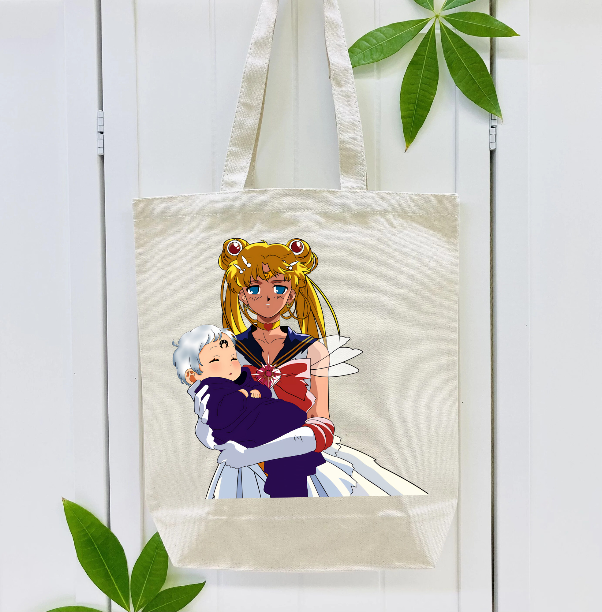 美少女戦士セーラームーン 月野 うさぎ つきの うさぎ Sailor Moon Tsukino Usagi 縦型キャンバス生地手提げバッグ　トートバッグ