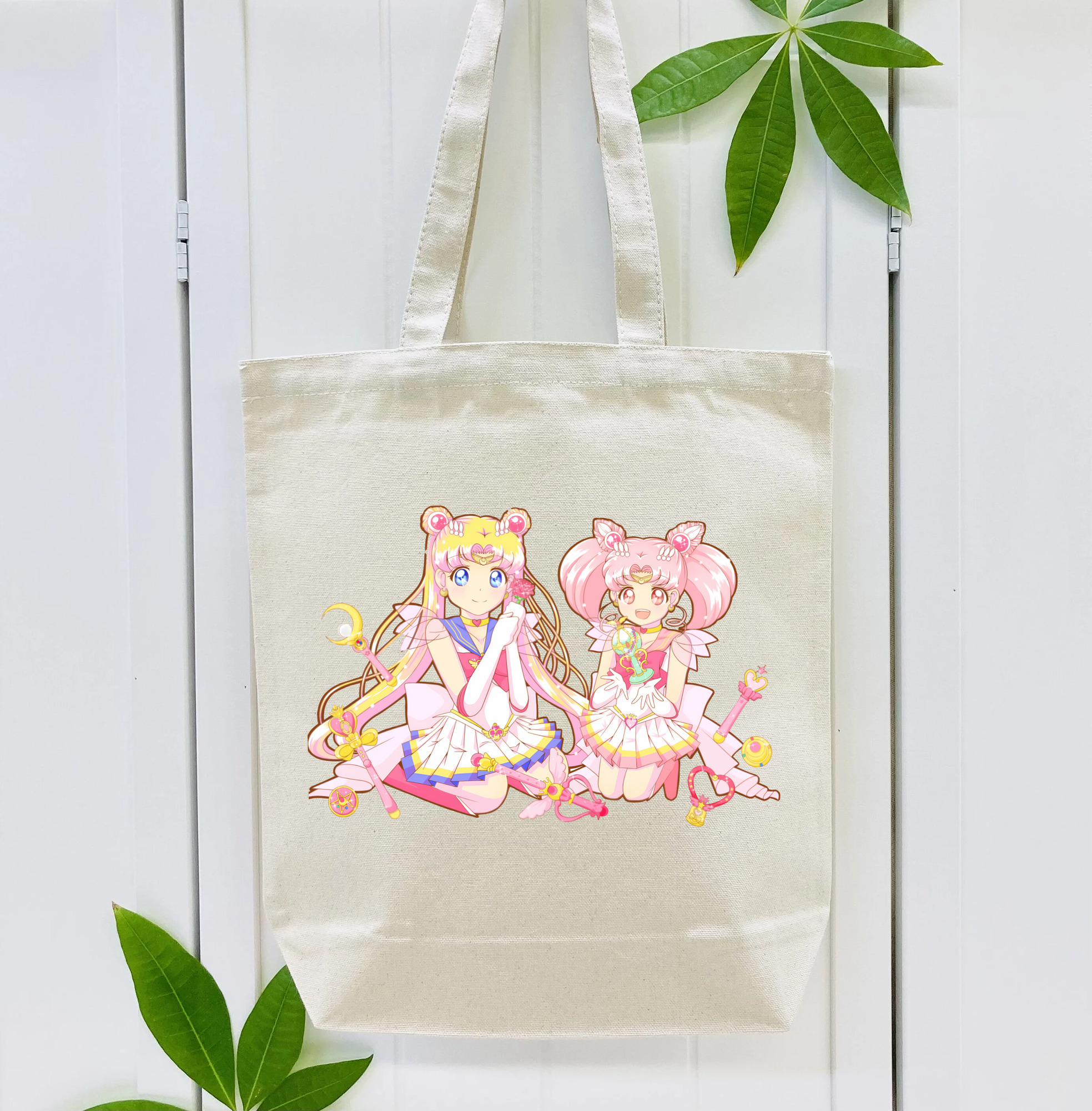 美少女戦士セーラームーン 月野 うさぎ つきの うさぎ Sailor Moon Tsukino Usagi 縦型キャンバス生地手提げバッグ　トートバッグ